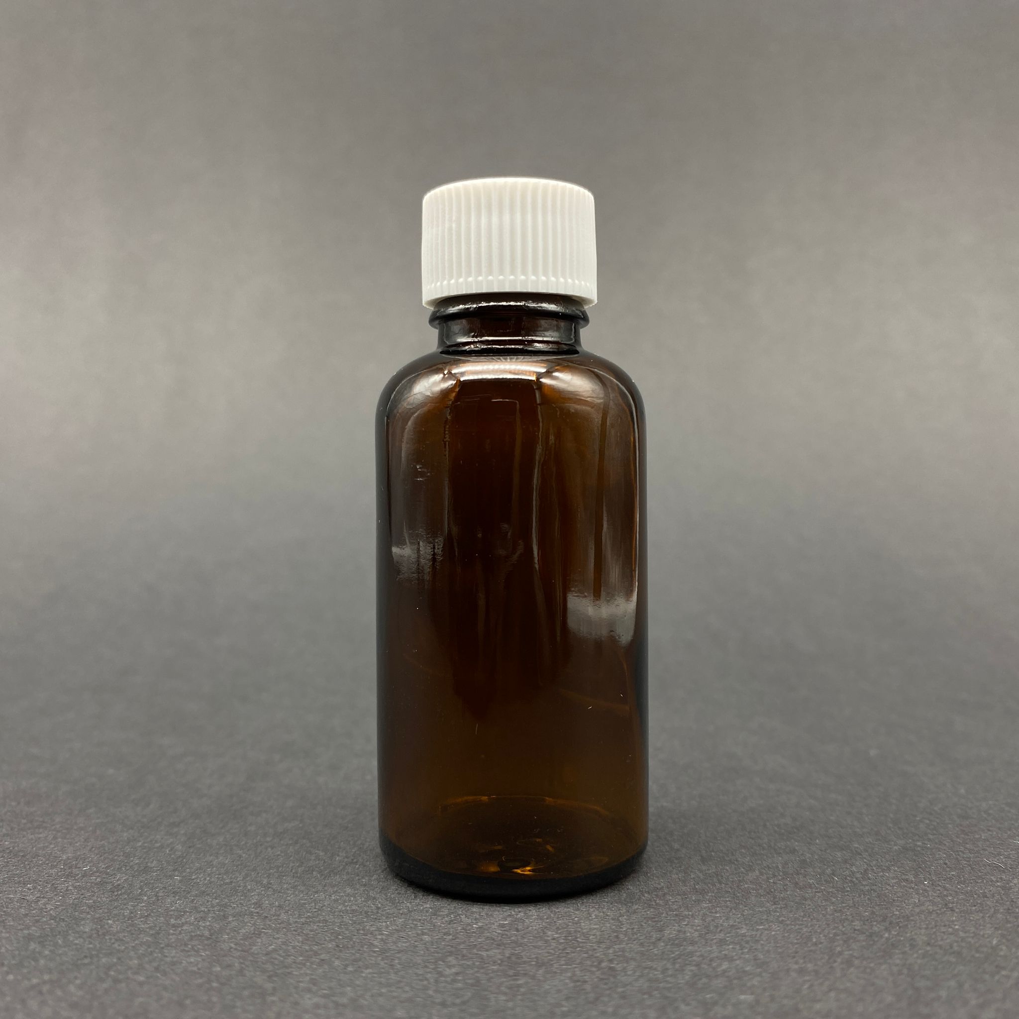 30 Cc Kahverengi Cam Şişe - Beyaz Kapaklı - 30 Ml Amber Standart Cam Şişe