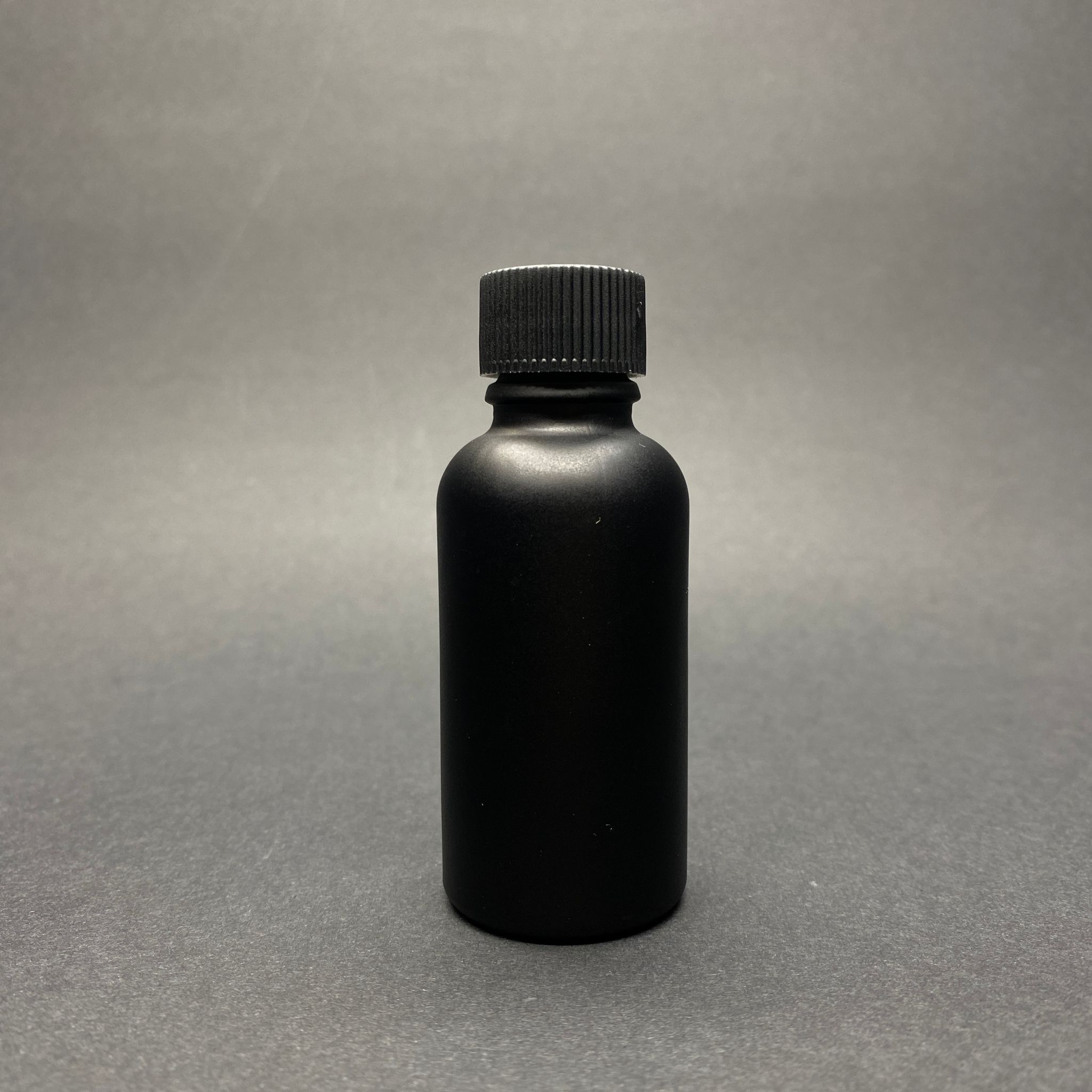 30 Cc Mat Siyah Boyalı Cam Şişe - Siyah Contalı Kapaklı - 30 Ml Cam Şişe - Mat Siyah Renk