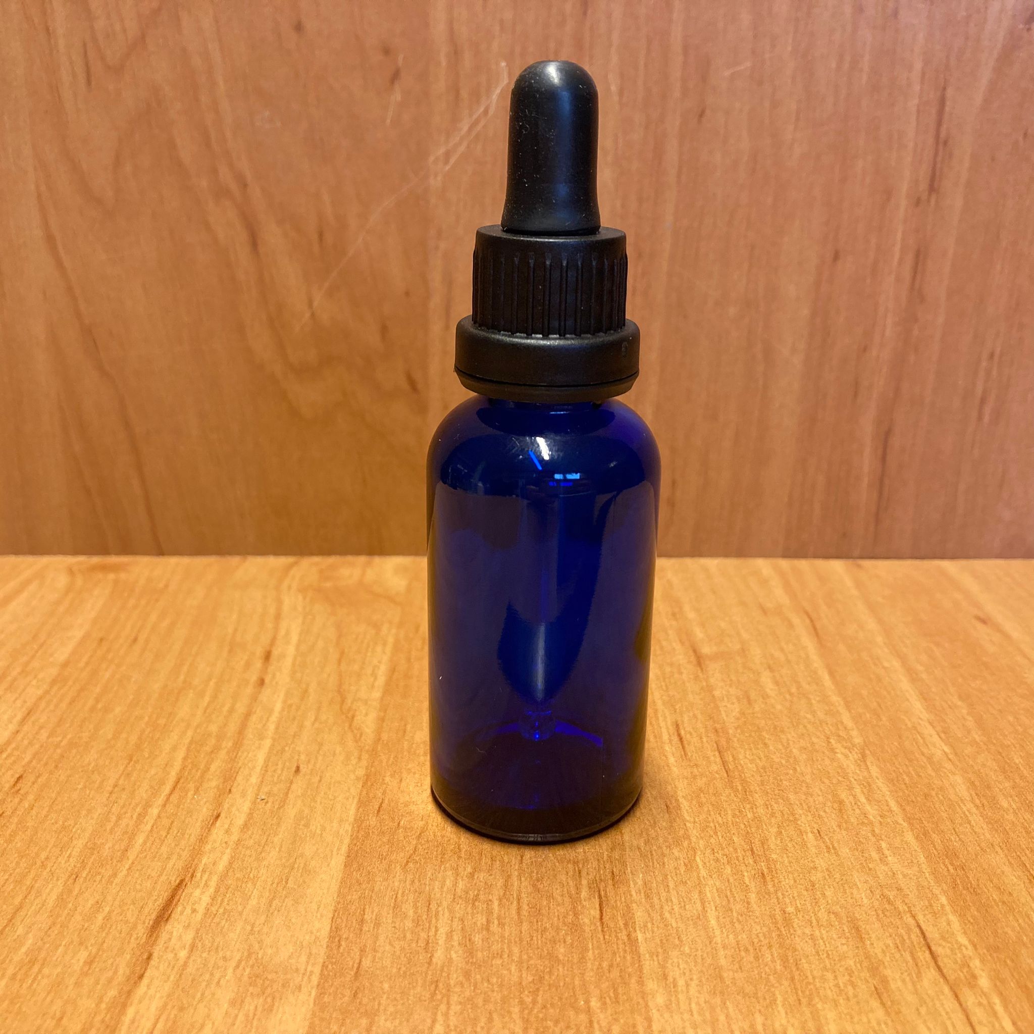 30 Cc Mavi Cam Damlalıklı Şişe - Siyah Emzik - Siyah Kilitli Plastik Kapak - 30 Ml Mavi Cam Damlalıklı Şişe