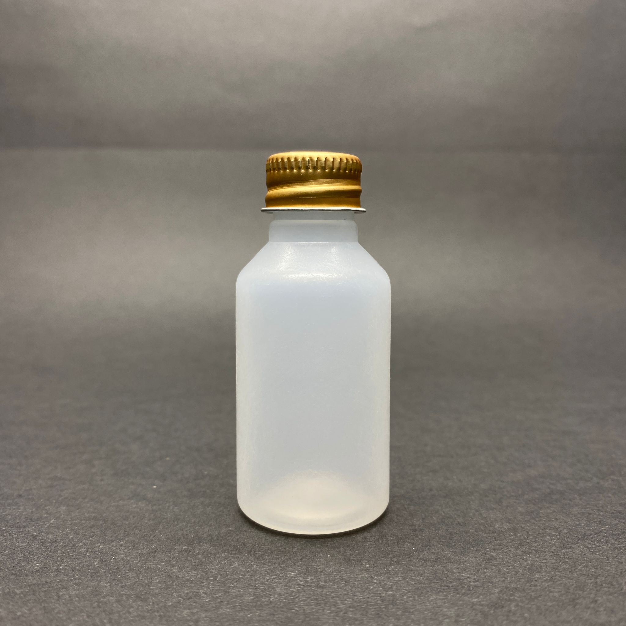 30 Cc Natürel Polietilen Şişe - Gold Alüminyum Kapaklı  - 30 Ml Polietilen Şişe - Esnek