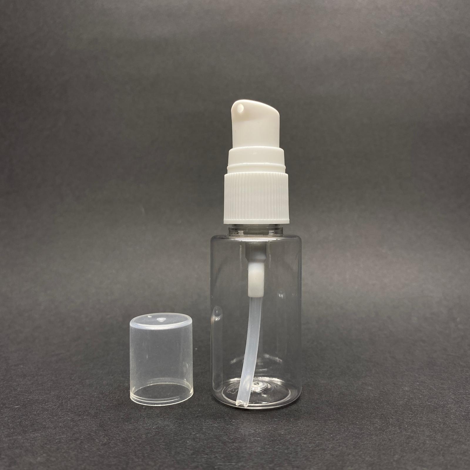 30 Cc Pet Şişe Silindir Kısa Model - Beyaz Losyon Pompalı - 30 Ml Pompalı Pet Şişe (Yoğun Kıvamlı Sıvılarda Kullanılır)