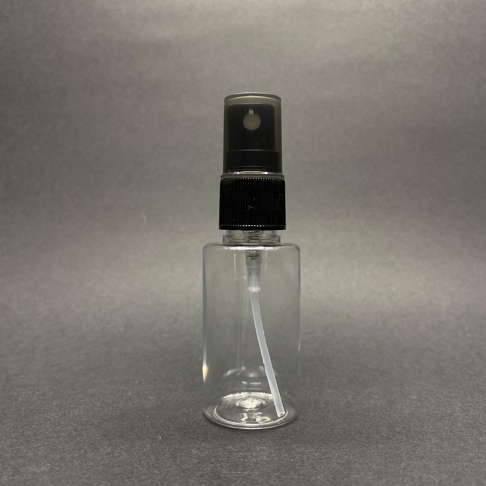 30 Cc Pet Şişe Silindir Kısa Model - Siyah Spreyli - 30 Ml Spreyli Pet Şişe
