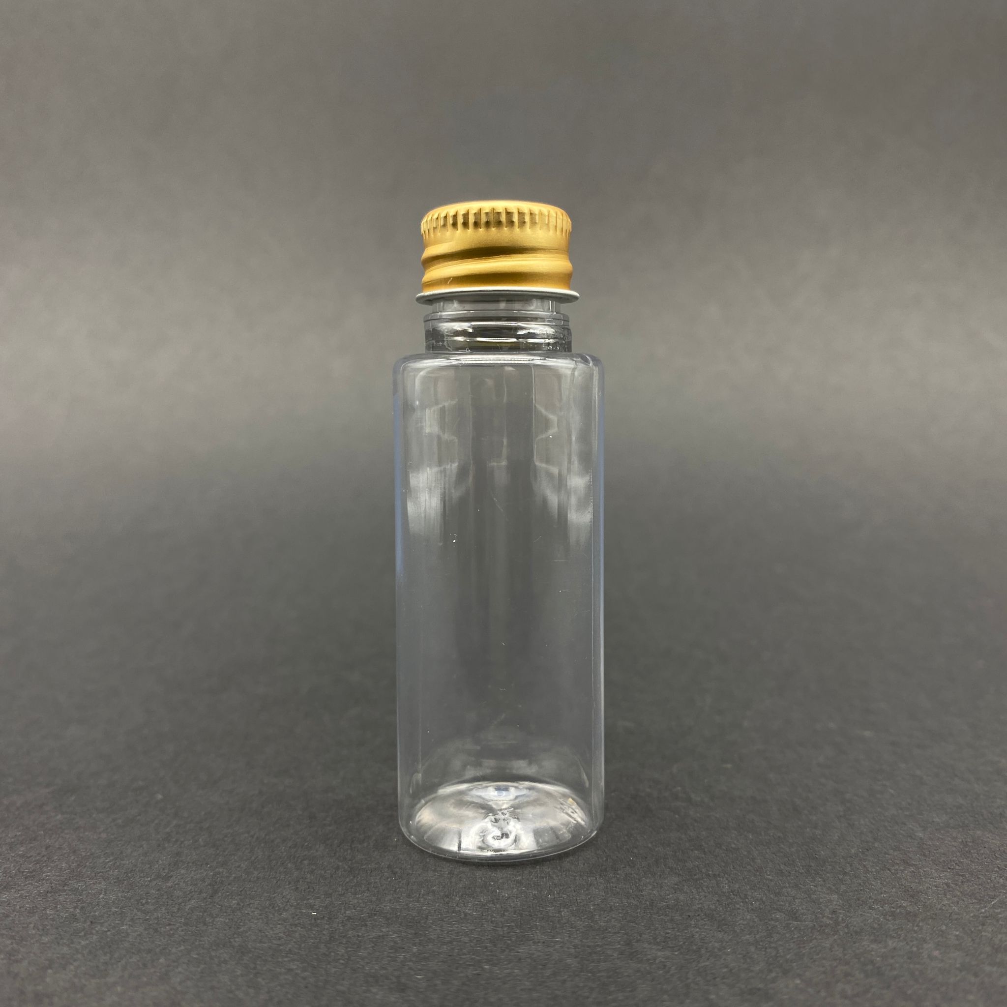 30 Cc Plastik Şişe - Gold Alüminyum Kapaklı - 30 Ml Kapaklı Pet Şişe