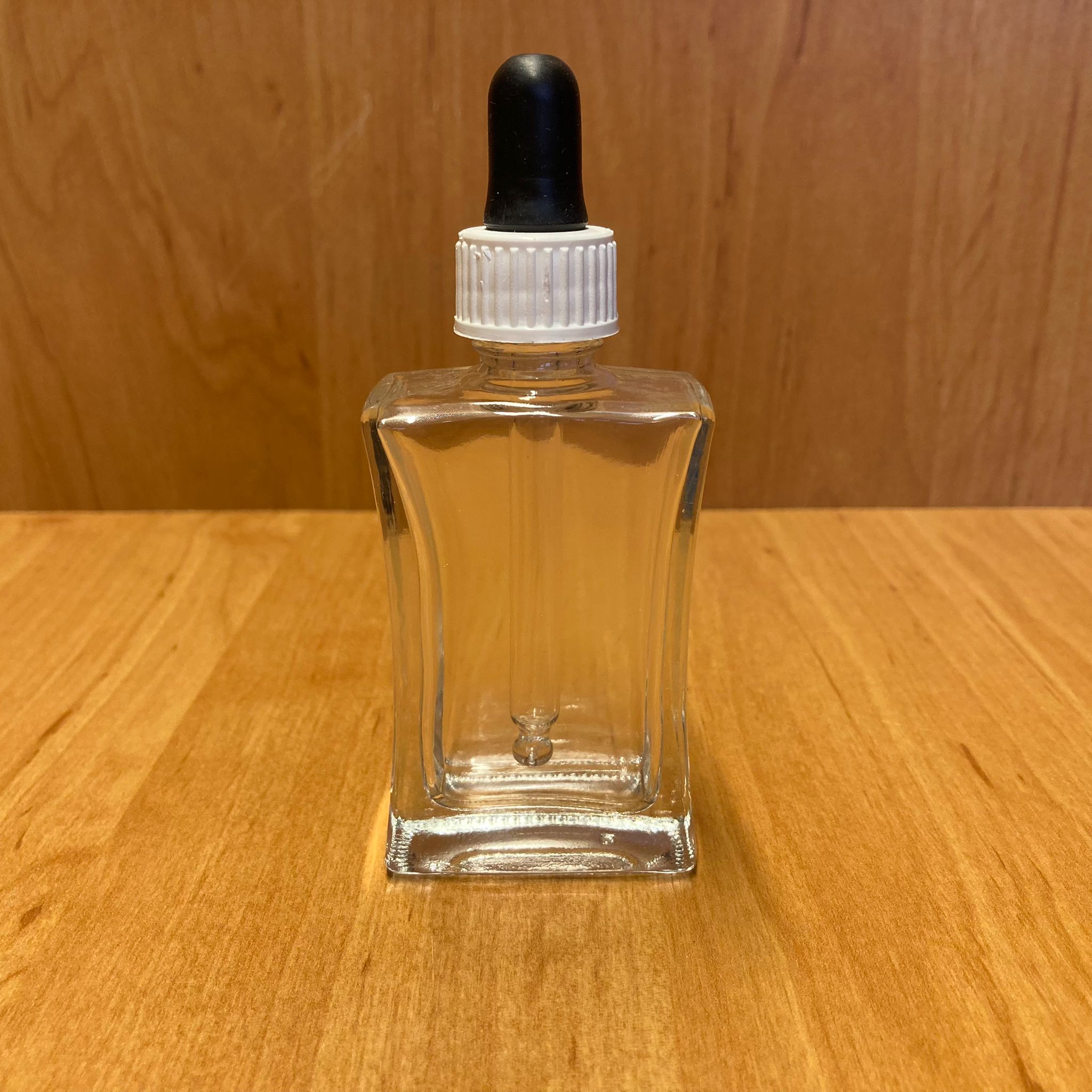 30 Cc Şeffaf Köşeli Cam Damlalıklı Şişe - Siyah Emzik - Beyaz Plastik Kapak - 30 Ml Saydam Cam Damlalıklı Şişe