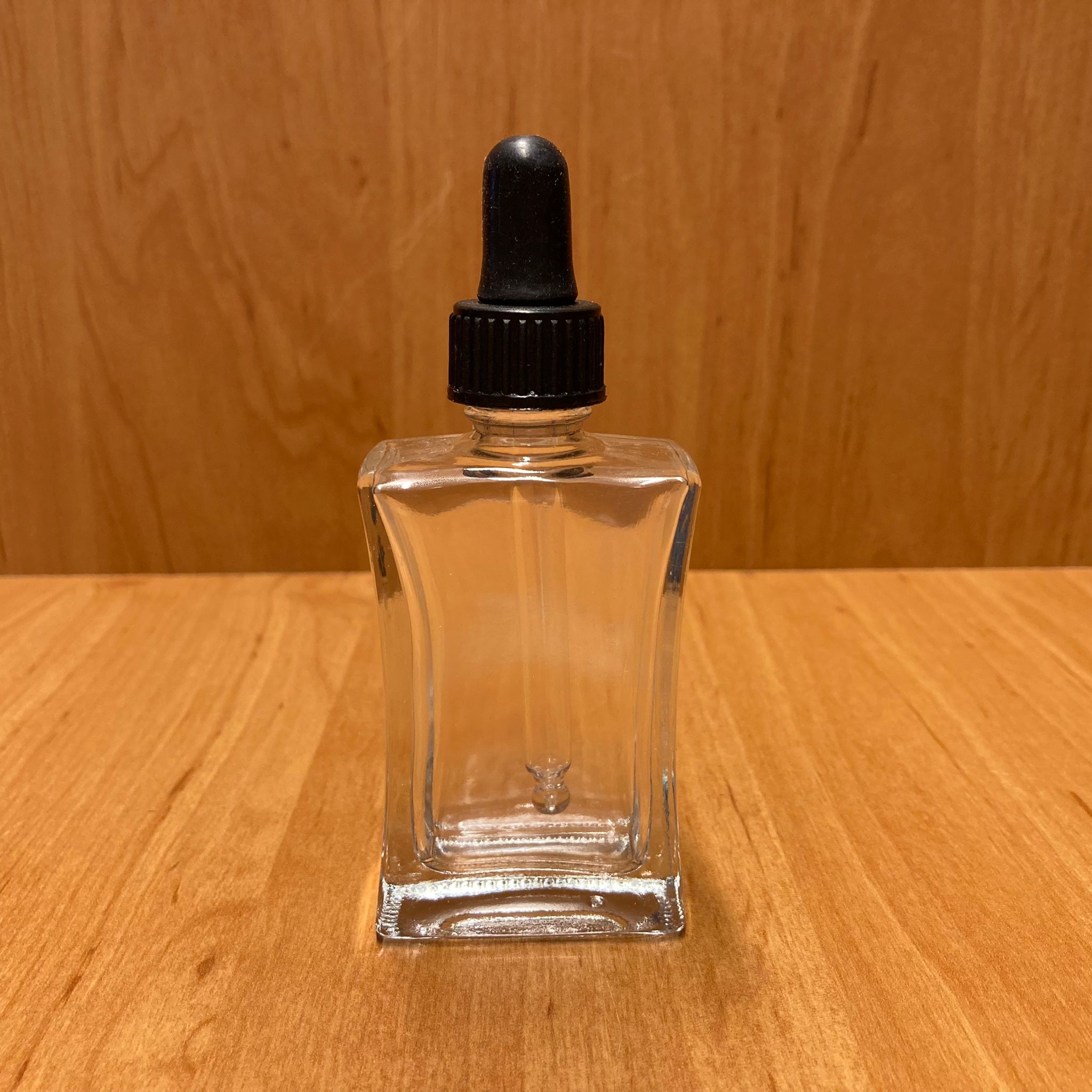 30 Cc Şeffaf Köşeli Cam Damlalıklı Şişe - Siyah Emzik - Siyah Plastik Kapak - 30 Ml Saydam Cam Damlalıklı Şişe