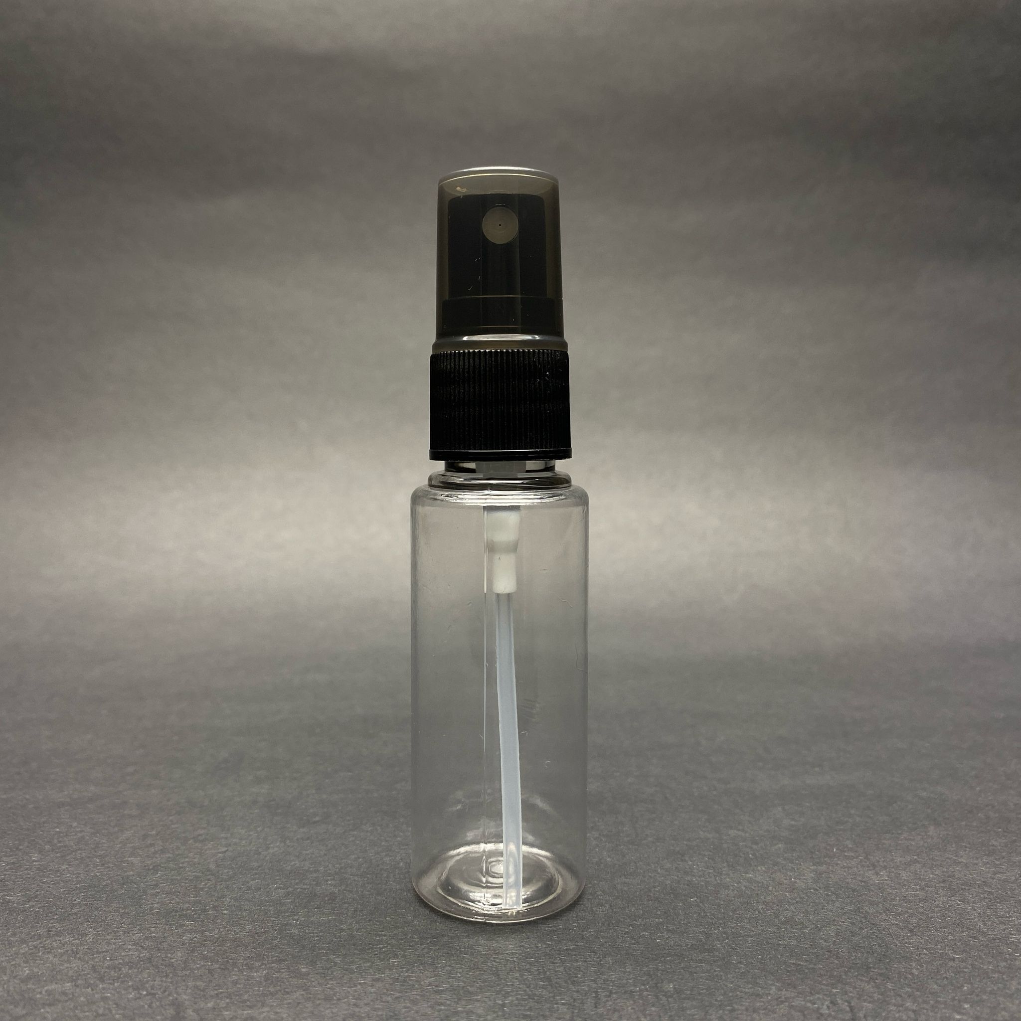 30 Cc Şeffaf Pet Şişe - Siyah Spreyli Tester 30 Ml Plastik Şişe