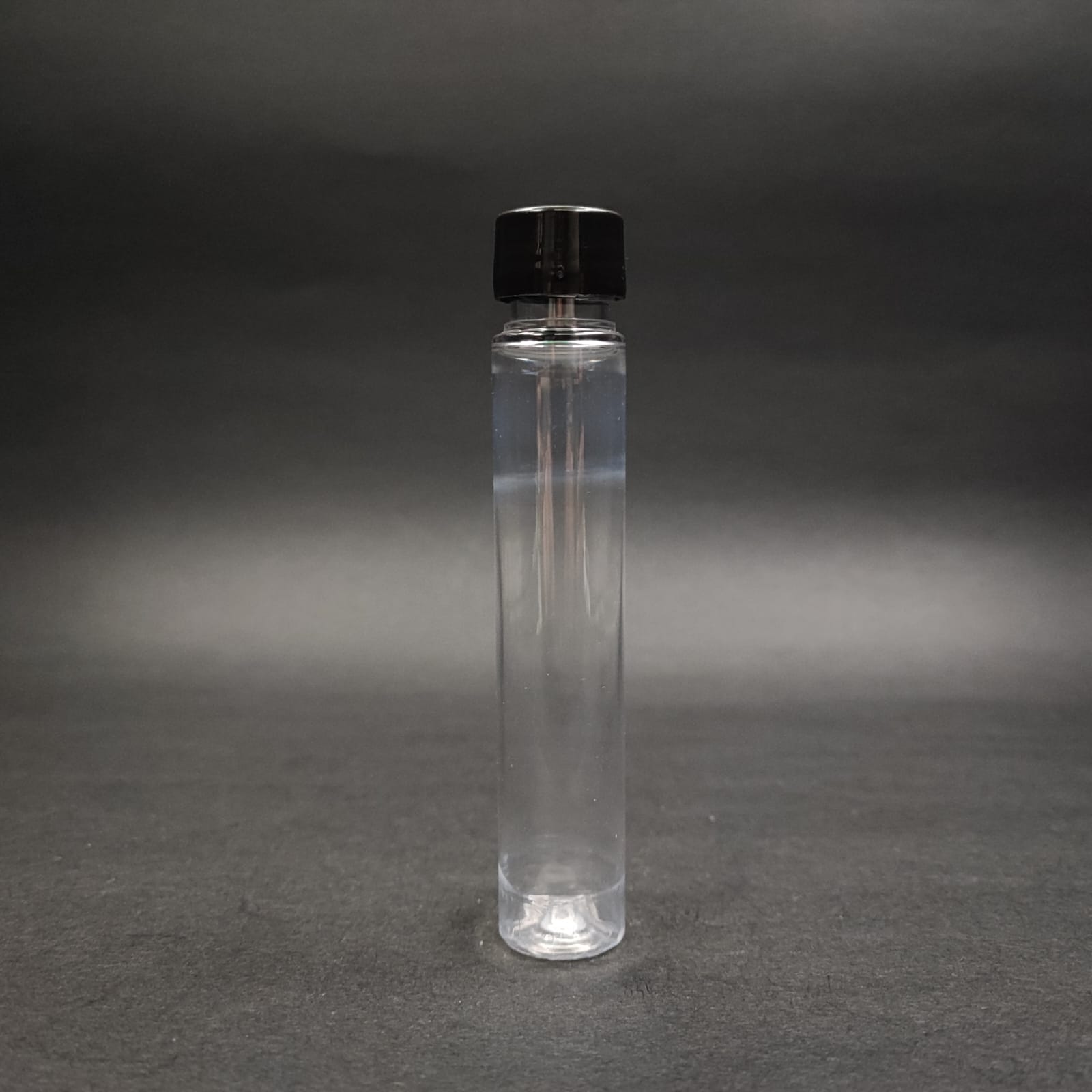 30 Cc Şeffaf Plastik Uzun Şişe + Kendinden Contalı Sızdırmaz Siyah Kapak  - 30 Ml Kapaklı Pet Şişe
