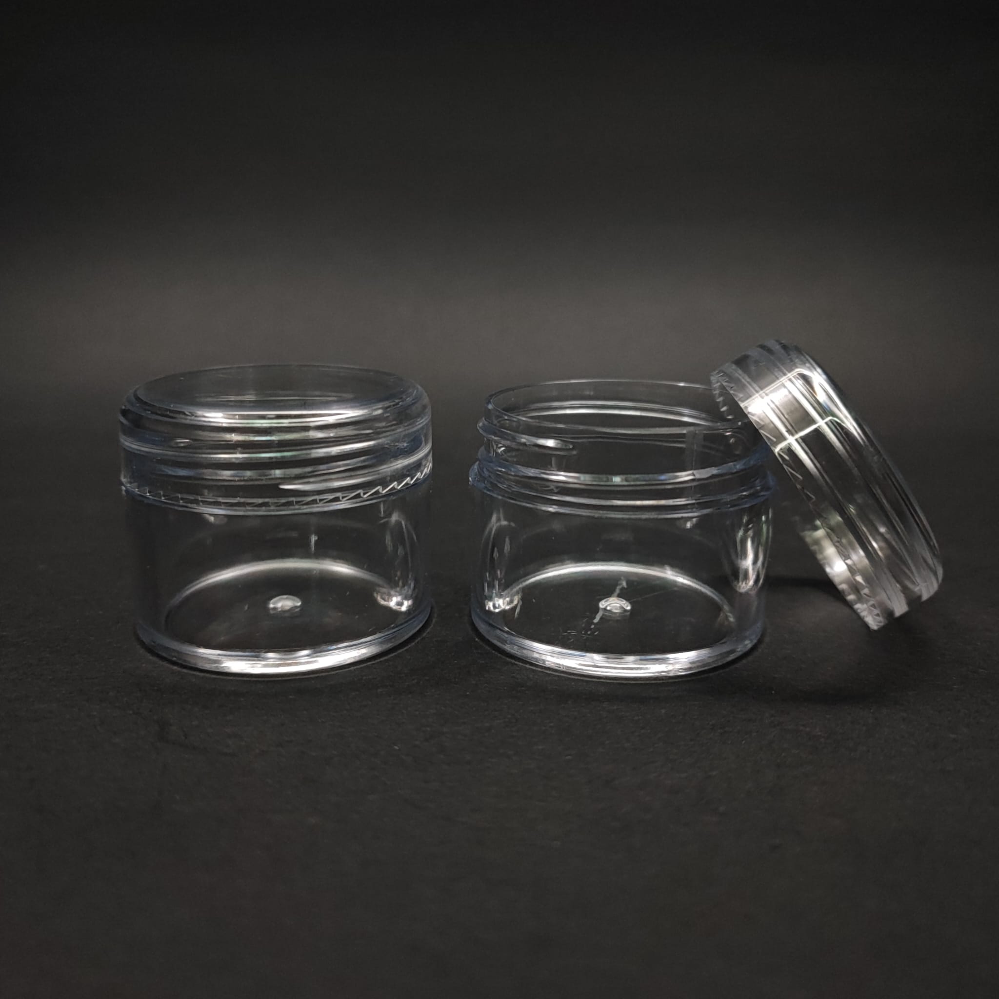 30 Cc Şeffaf Uzun Mika Krem Kavanozu - Kapaklı - 30 Ml Mika Krem Kavanozu - Ufak Plastik Kavanoz - Akrilik Kavanoz - Küçük Kavanoz - Mini Kavanoz