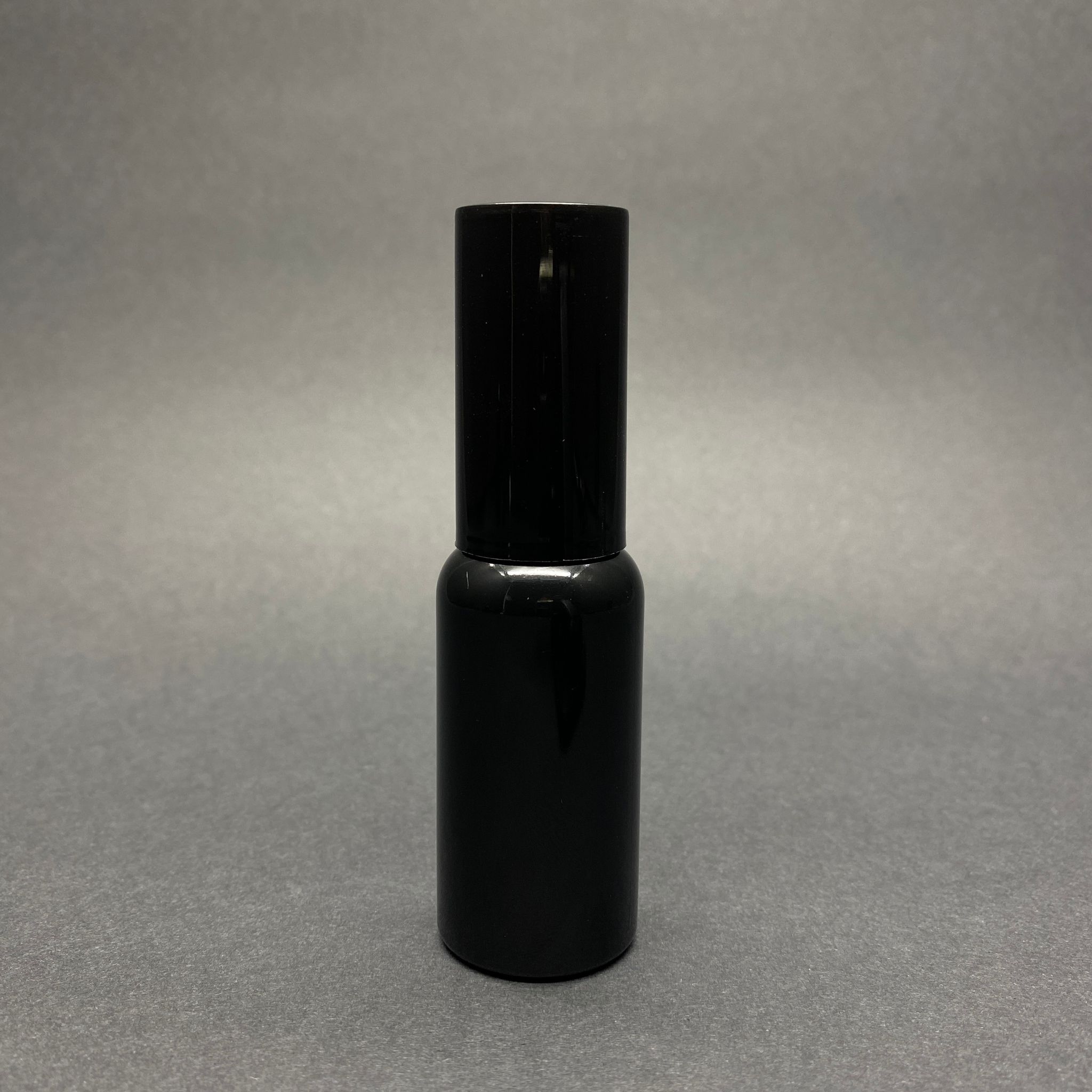 30 Cc Siyah Pet Şişe (8 Gr) - Siyah Spreyli Siyah Üst Kapaklı - 30 Ml Siyah Parfüm Şişesi - Sert Plastik