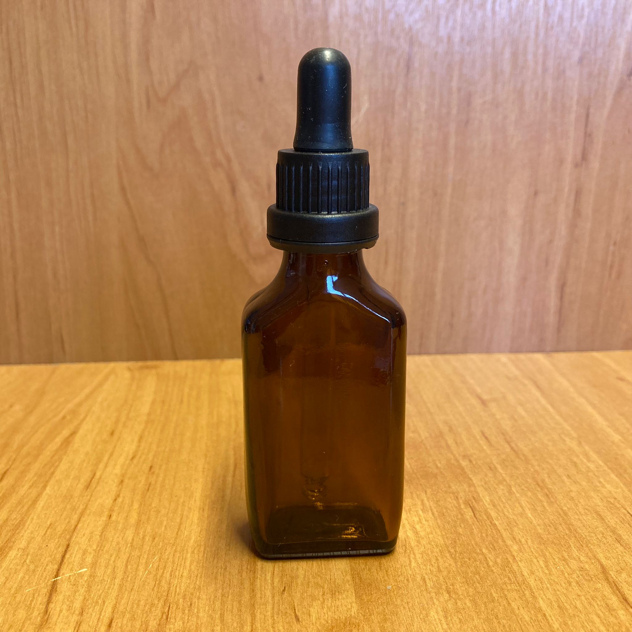 30 Cc Yassı Amber Cam Damlalıklı Şişe - Siyah Emzik - Siyah Kilitli Plastik Kapak - 30 Ml Kahverengi Cam Damlalıklı Şişe