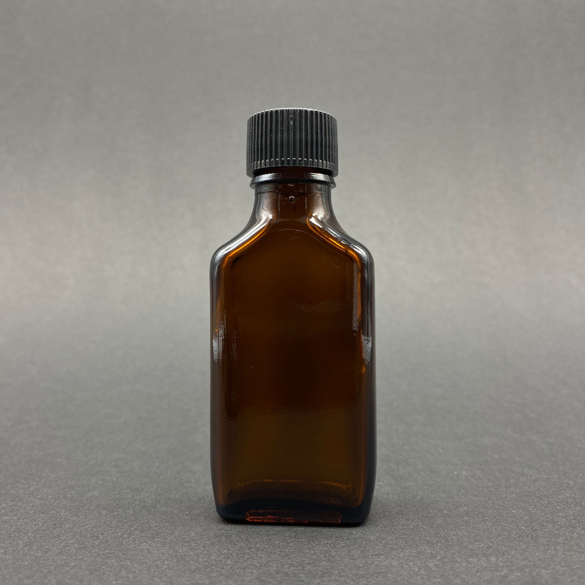 30 Cc Yassı Kahverengi Cam Şişe - Siyah Kapaklı - 30 Ml Amber Standart Cam Şişe
