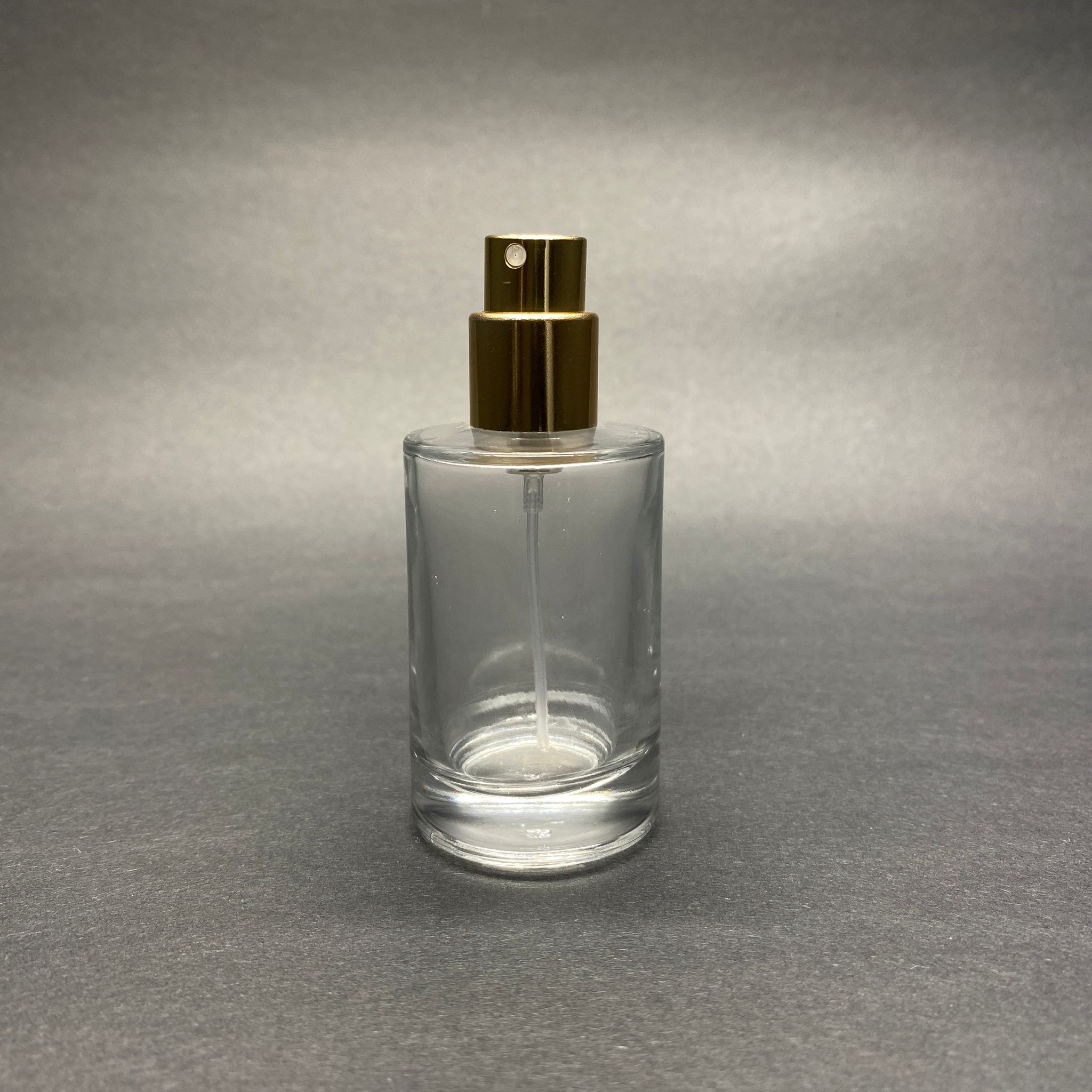 30 Ml Silindir Model Savage Parfüm Şişesi - Gold Metal Spreyli (Ağız 15 Mm Geçme Kolay Kapama)