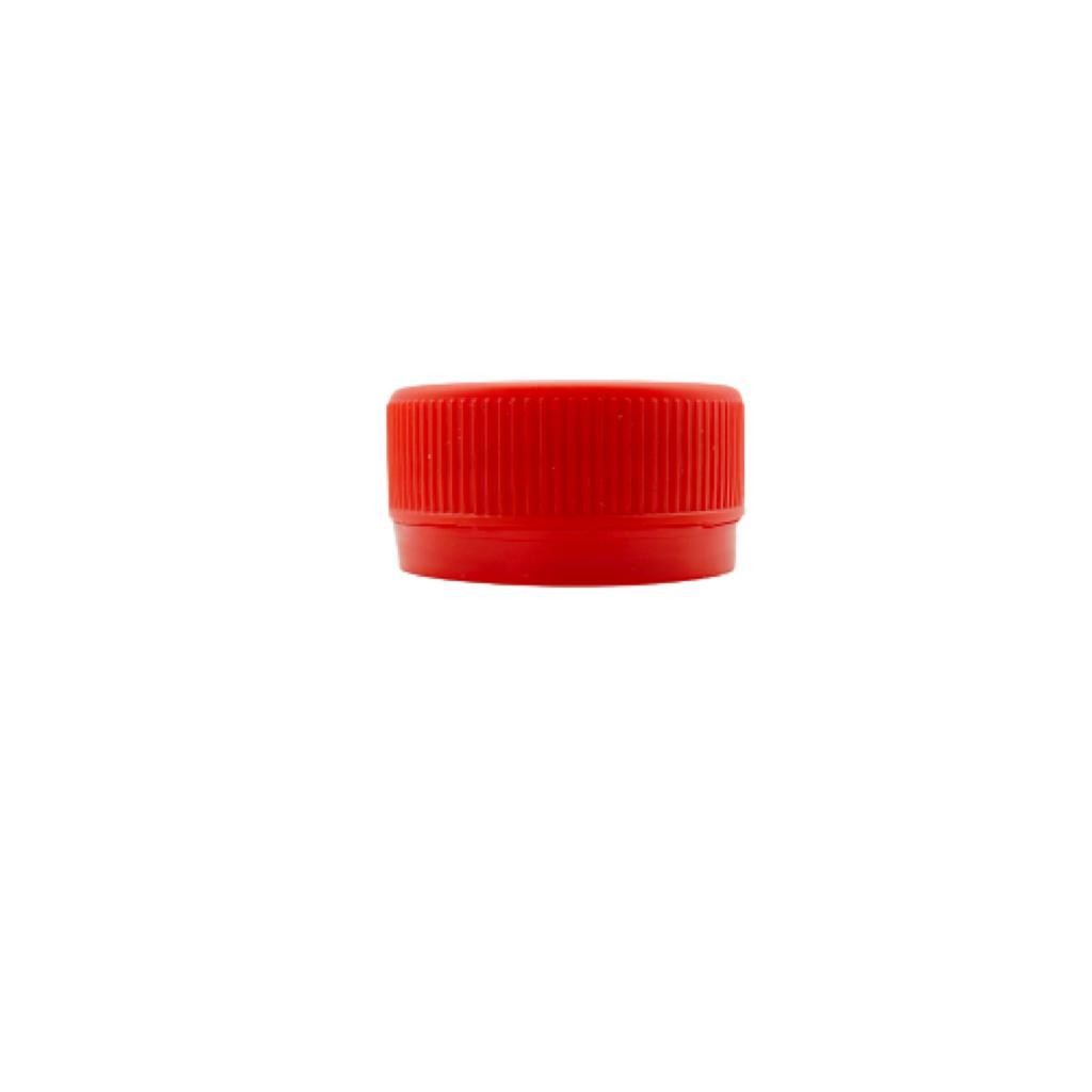 30 Mm Vidalı Plastik Kapak Kırmızı
