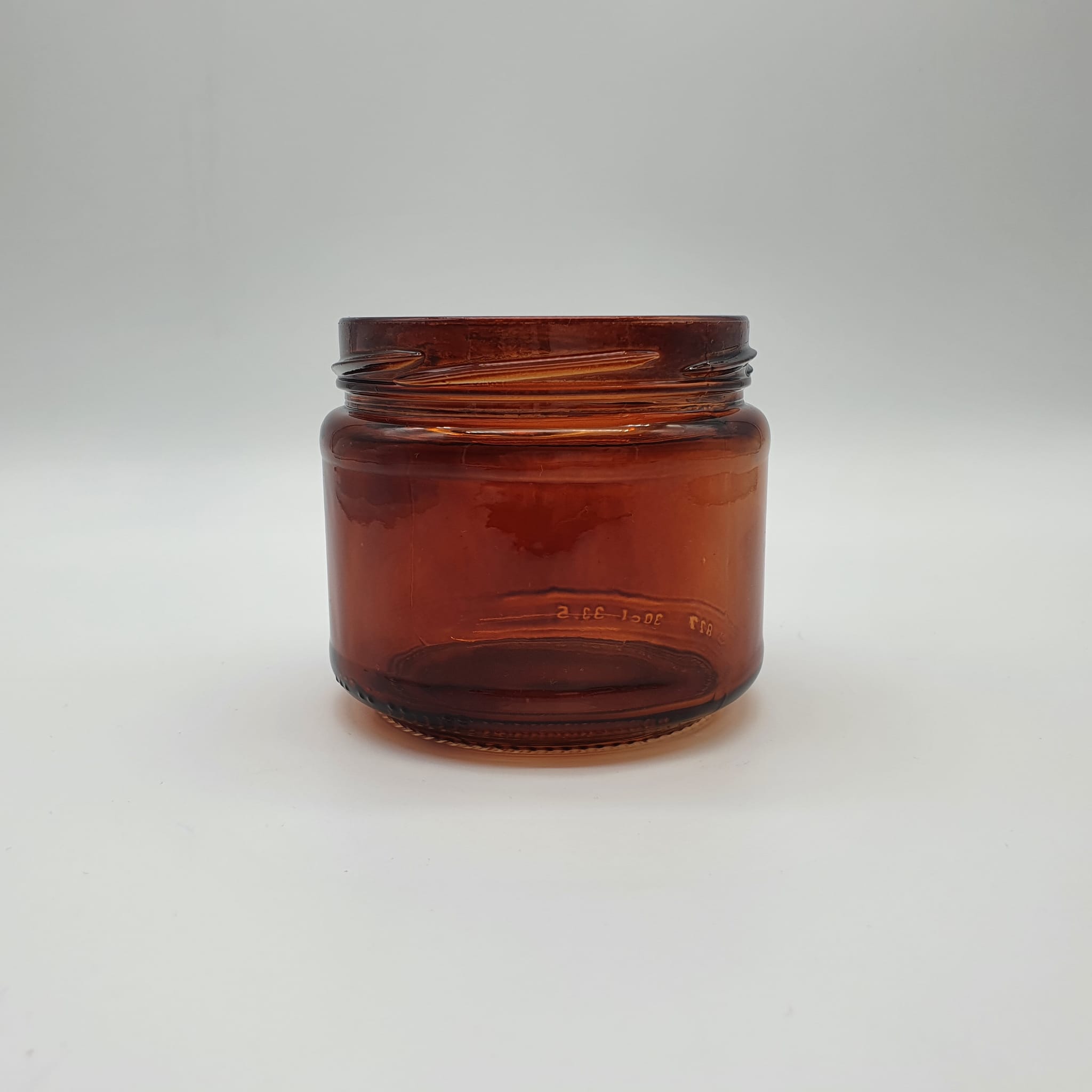 300 Cc Amber Cam Kavanoz (82 Ağız) -Mum Kavanozu - Kapaksız - 300 Ml Kahverengi Kavanoz
