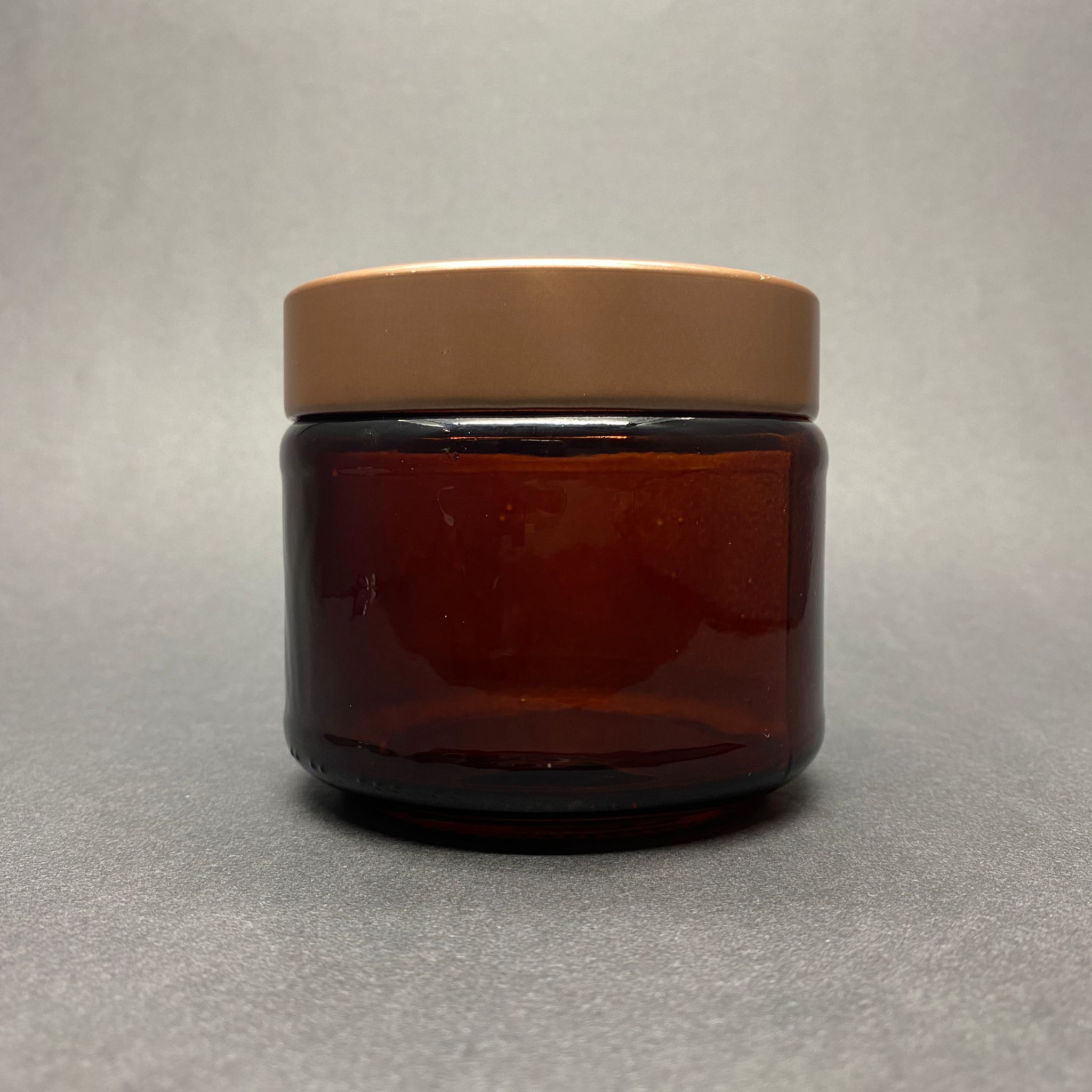 300 Cc Amber Cam Kavanoz - Derin Bronz Lüks Metal Kapaklı - 300 Ml Cam Kavanoz - Mum Kavanozu (Kargoda Çizilebilir - İadesi Yoktur)