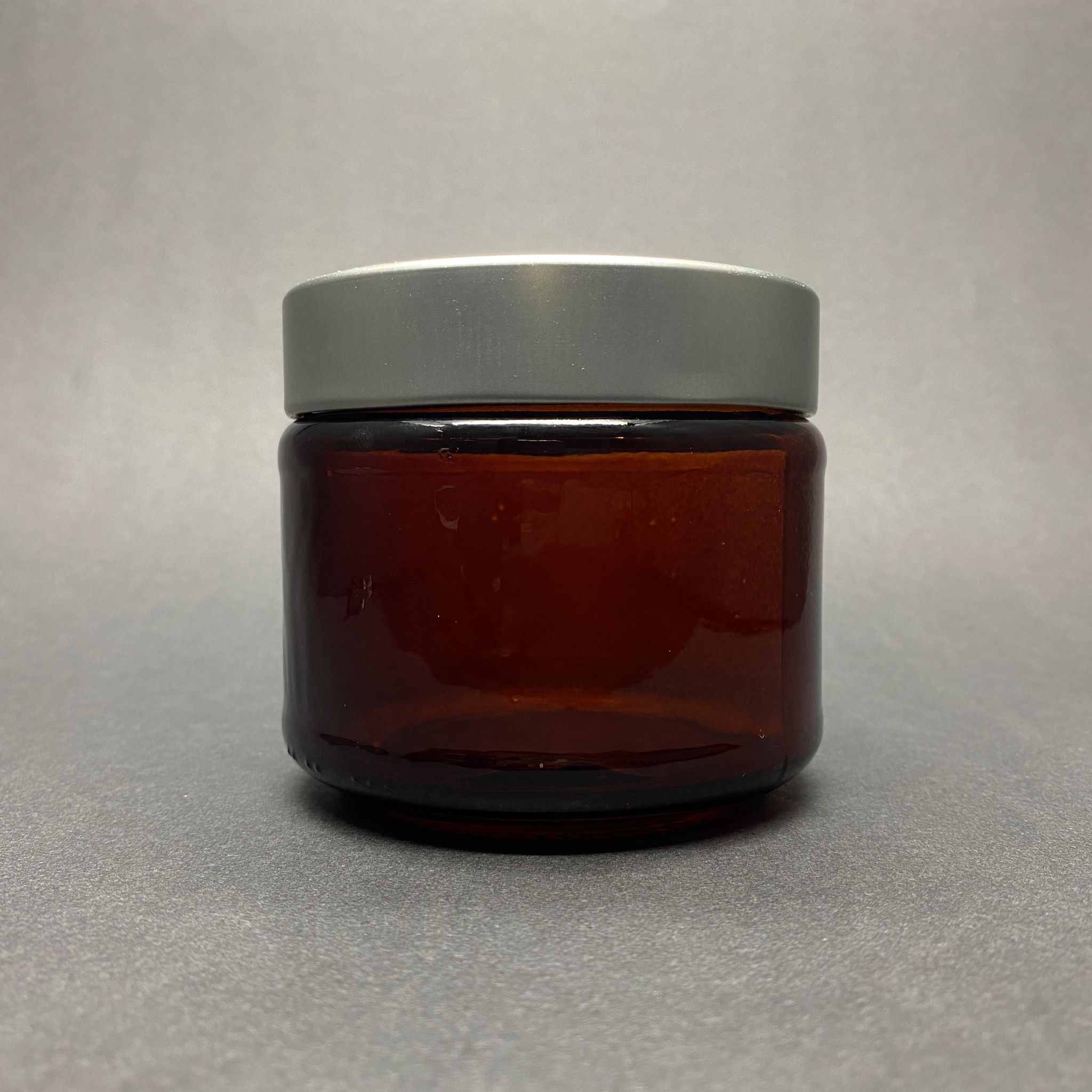 300 Cc Amber Cam Kavanoz - Derin Gümüş Lüks Metal Kapaklı - 300 Ml Cam Kavanoz - Mum Kavanozu (Kargoda Çizilebilir - İadesi Yoktur)
