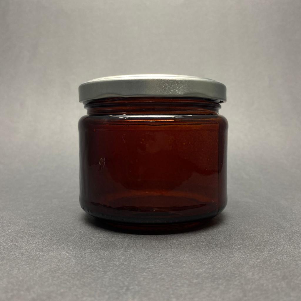 300 Cc Amber Cam Kavanoz - Gümüş Metal Kapaklı - 300 Ml Kahverengi Kavanoz - Mum Kavanozu (Kargoda Çizilebilir - İadesi Yoktur)