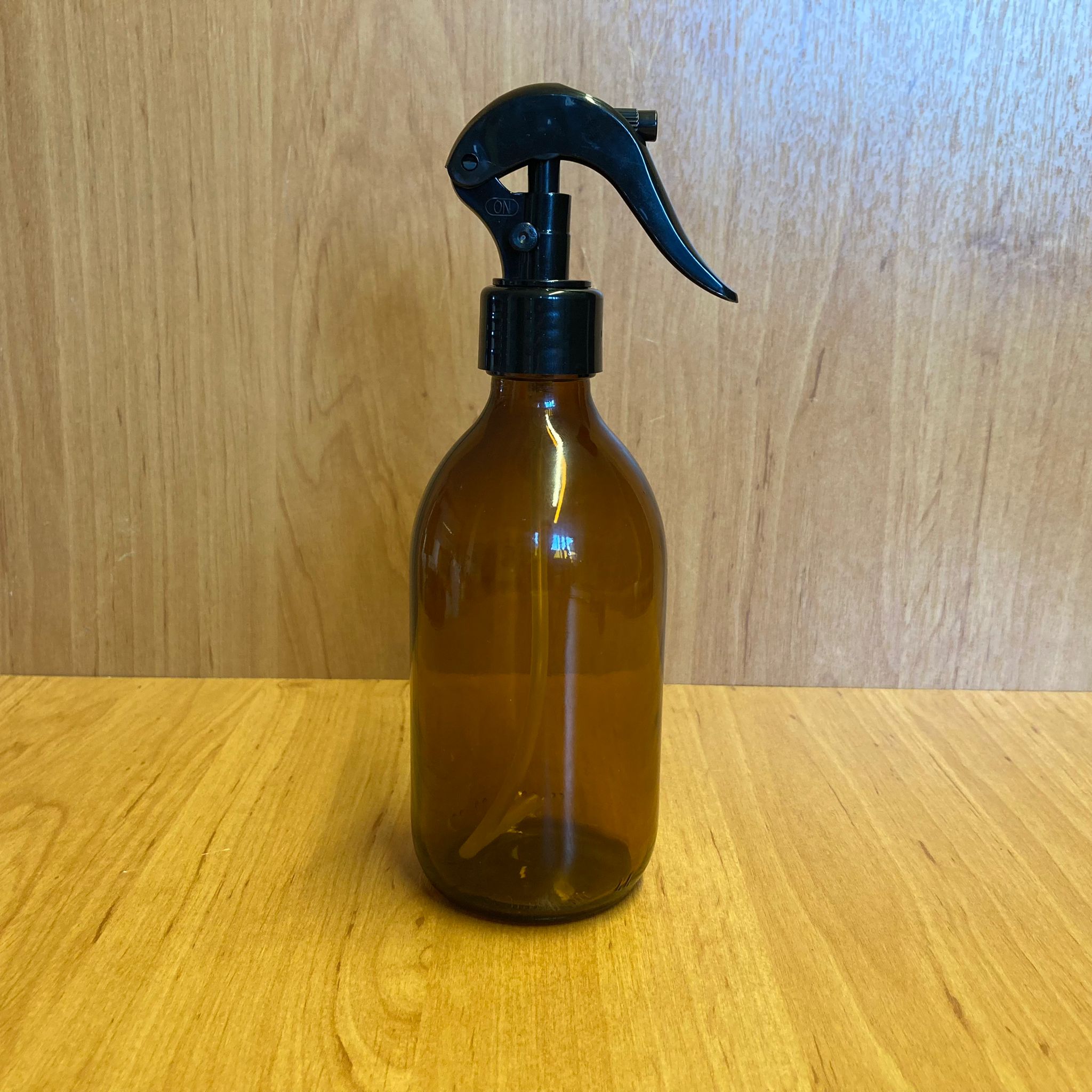 300 Cc Amber Cam Şişe - Siyah Triger Spreyli - 300 Ml Kahverengi Spreyli Şişe