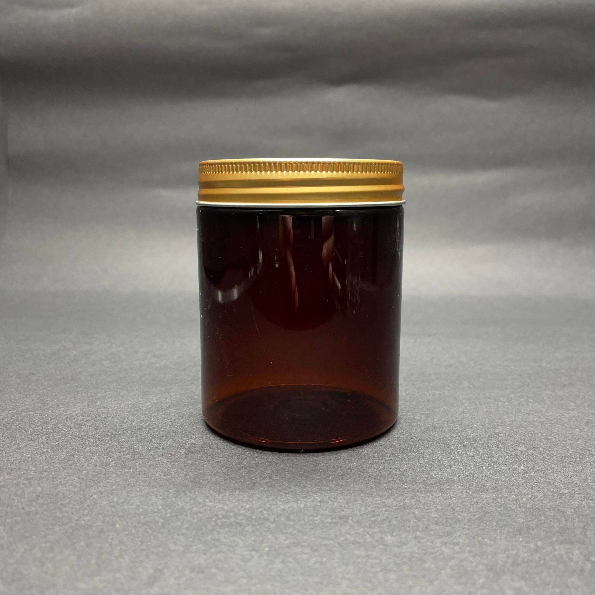 300 Cc Amber Kahverengi Sert Plastik Kavanoz - Gold Metal Kapaklı - 300 Ml Metal Kapaklı Plastik Kavanoz - Kozmetik Kavanoz, Gıda Kavanozu Ve Krem Kavanozu Olarak Kullanabilirsiniz