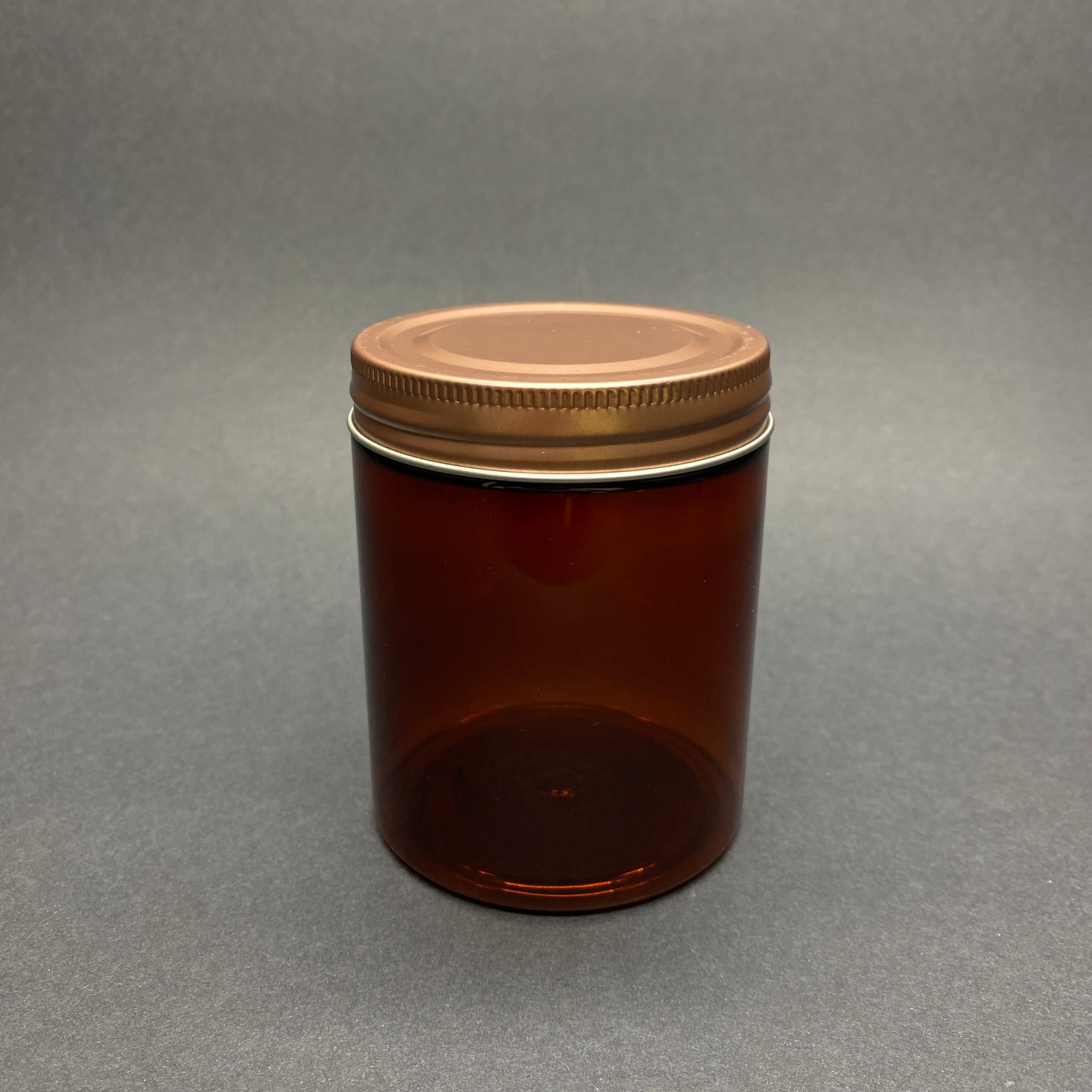 300 Cc Amber Sert Plastik Kavanoz - Bronz Metal Kapaklı - 300 Ml Metal Kapaklı Plastik Kavanoz - Kozmetik Kavanoz, Gıda Kavanozu, Krem Kavanozu Vb. Olarak Kullanabilirsiniz