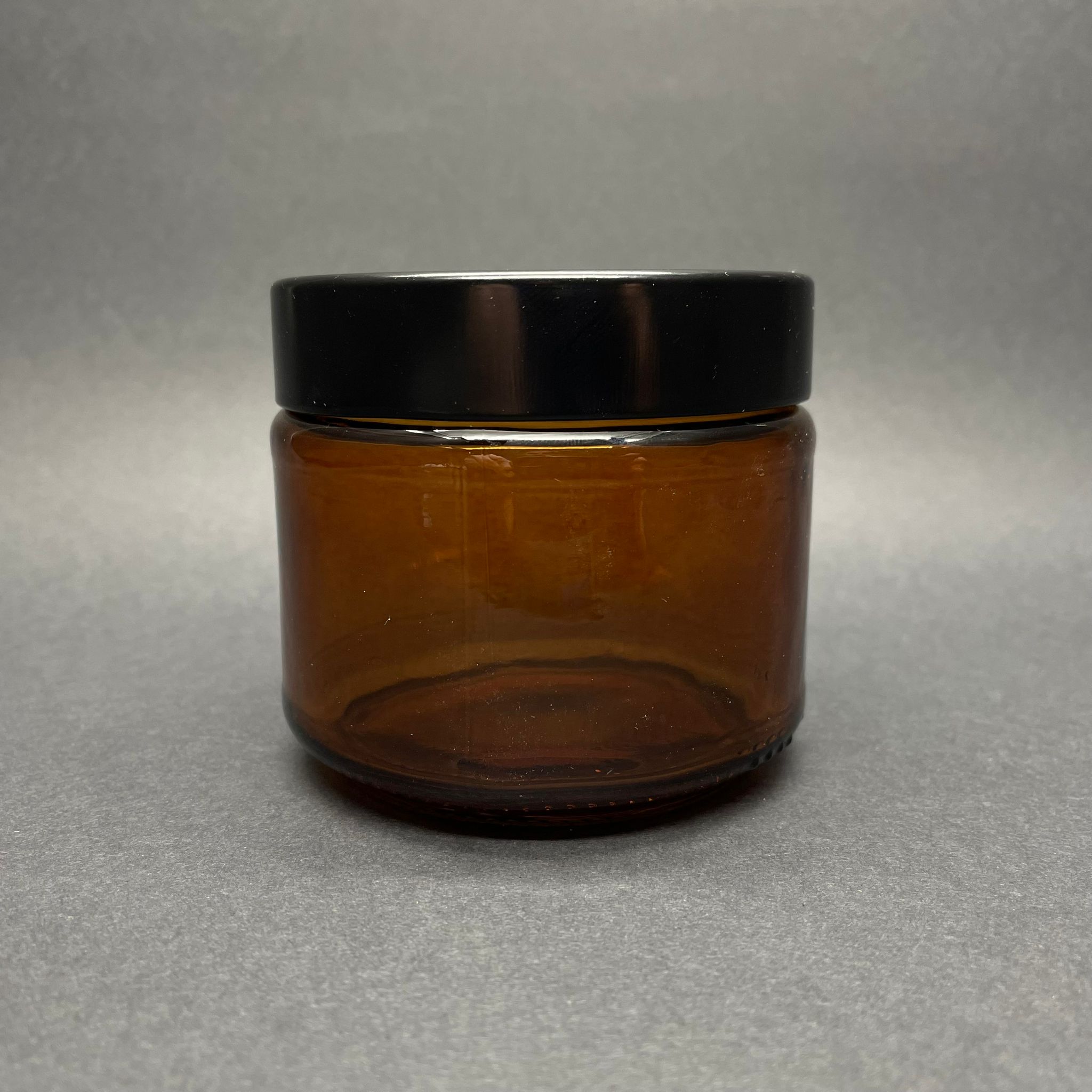 300 Cc Cam Amber Kavanoz -  Derin Siyah Lüks Metal Kapaklı - 300 Ml Cam Kavanoz - Derin Etek Kapaklı