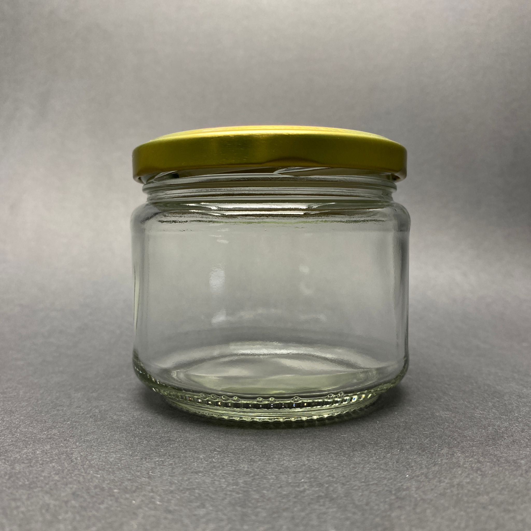 300 Cc Cam Kavanoz (Silme Hacim 330 Ml) - Gold Metal Kapaklı - 300 Ml Cam Kavanoz - Magnolia Tatlı Kavanozu - Paşabahçe