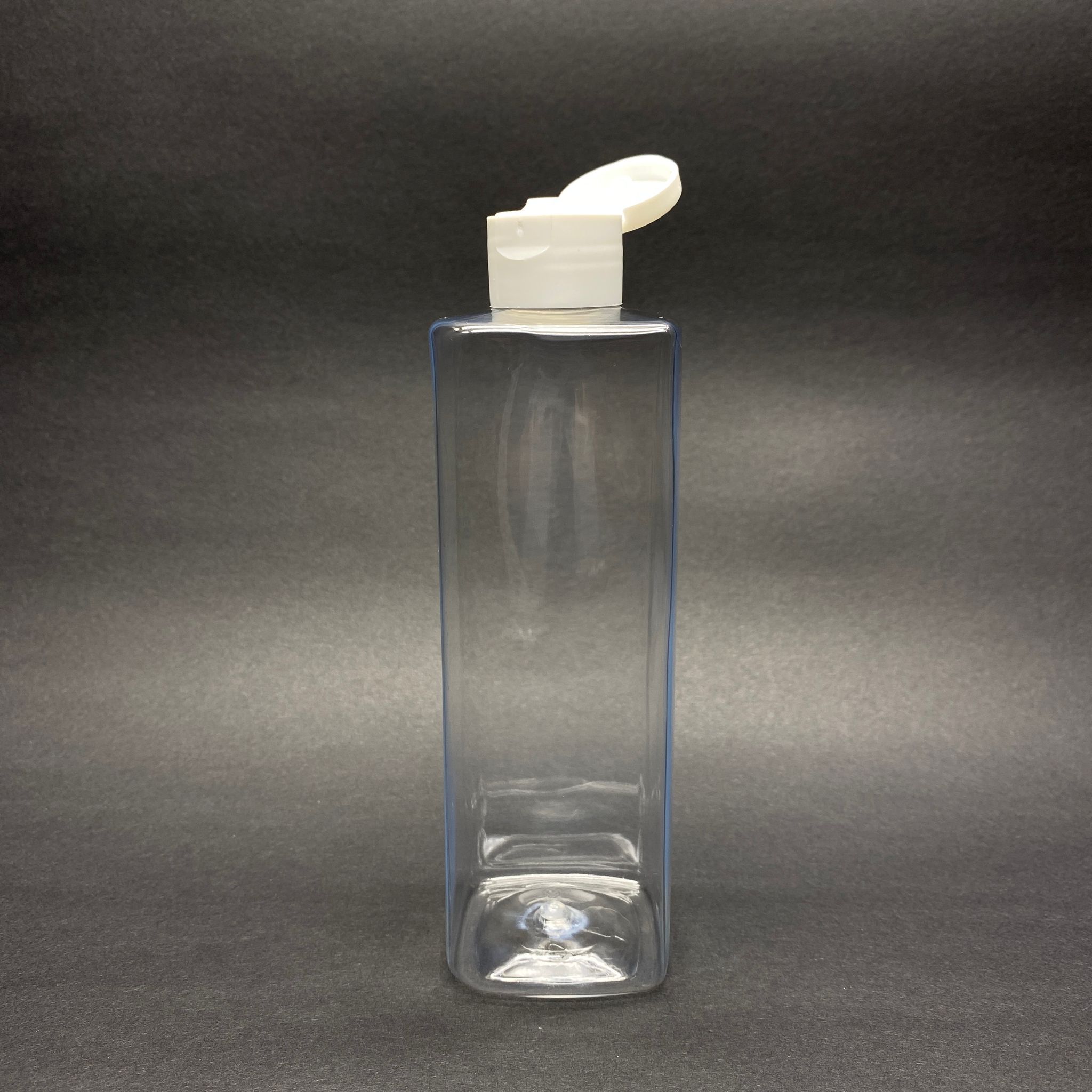 300 Cc Kare Pet Şişe (31 Gr) - Akıtıcılı Beyaz Fliptop Kapaklı - 300 Ml Köşeli Plastik Şişe
