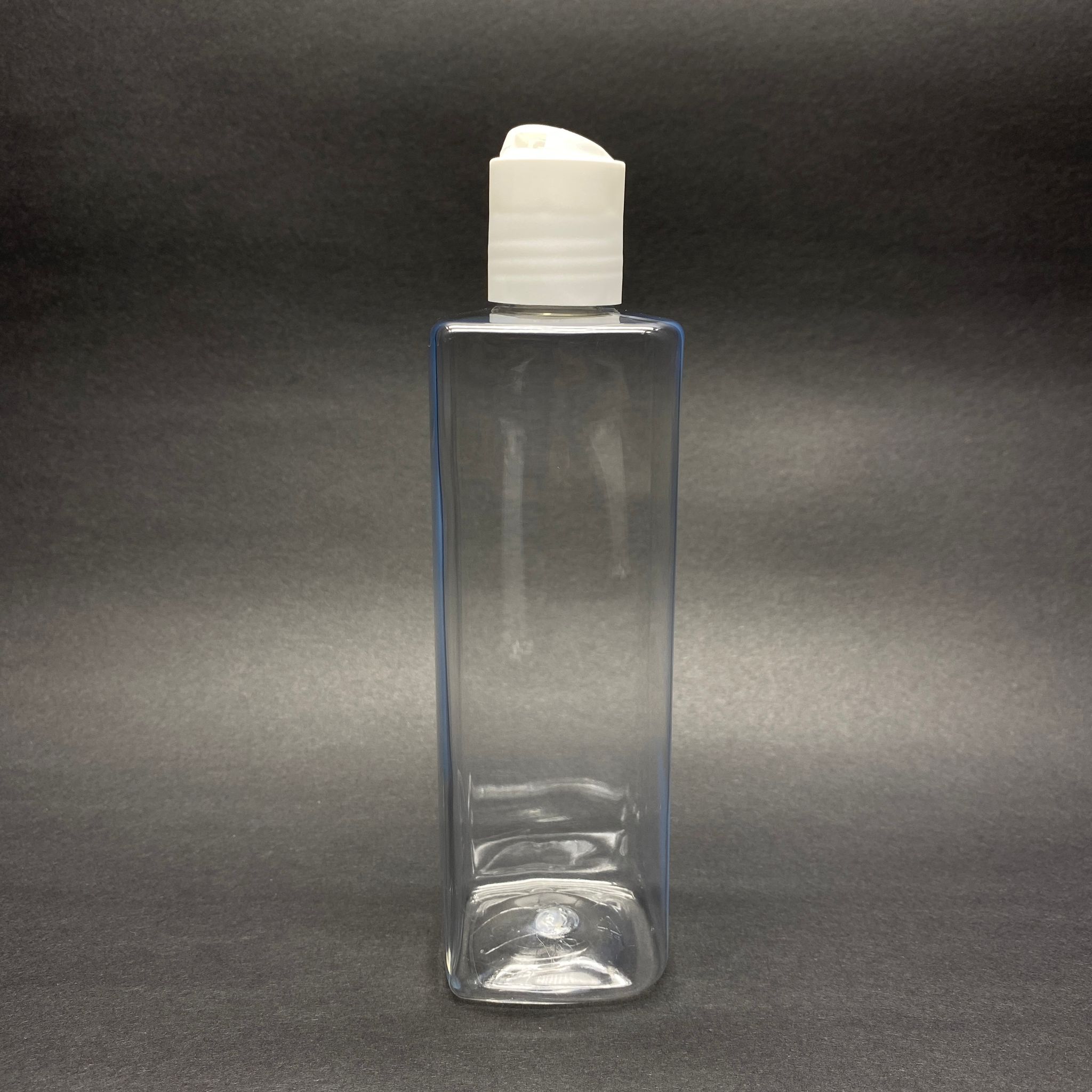 300 Cc Kare Pet Şişe (31 Gr) - Beyaz Disktop Şampuan Kapaklı - 300 Ml Köşeli Plastik Şişe