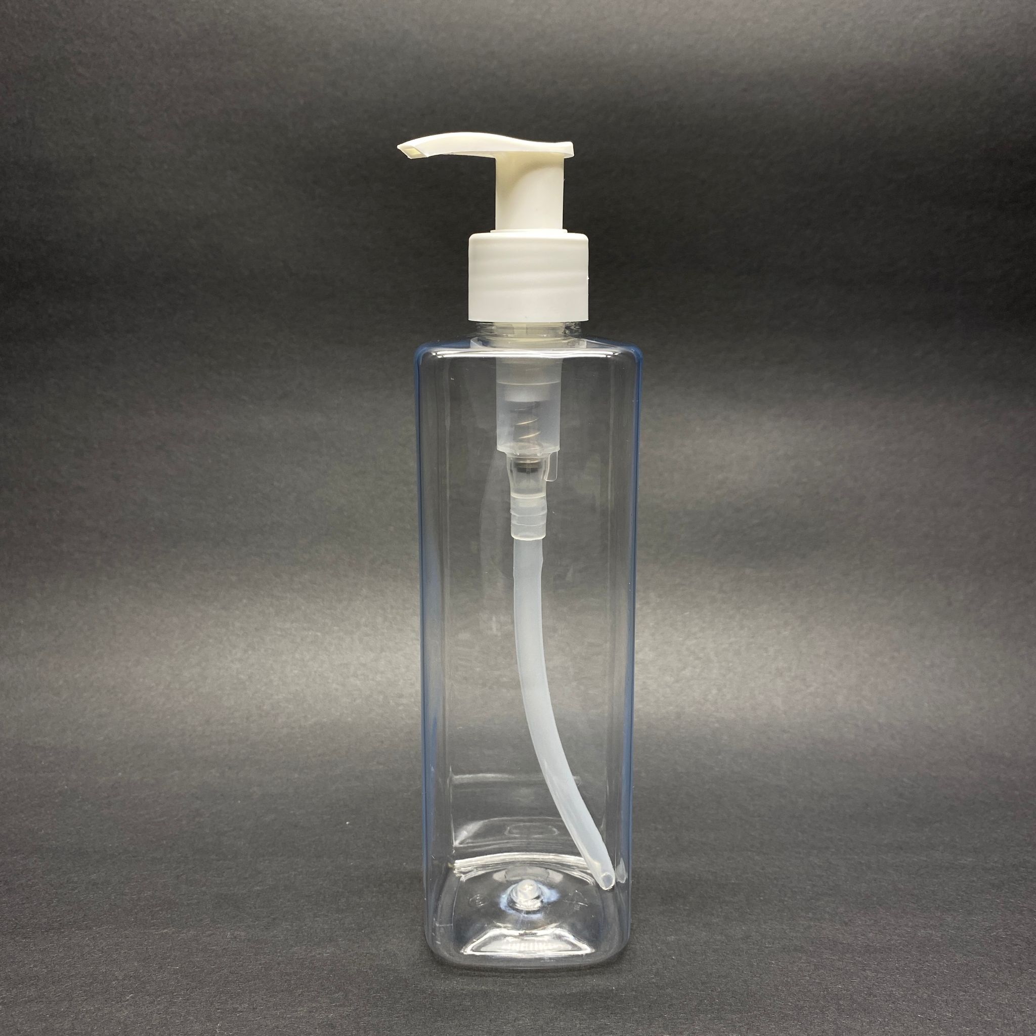 300 Cc Kare Pet Şişe (31 Gr) -  Beyaz Pompalı - 300 Ml Köşeli Plastik Şişe