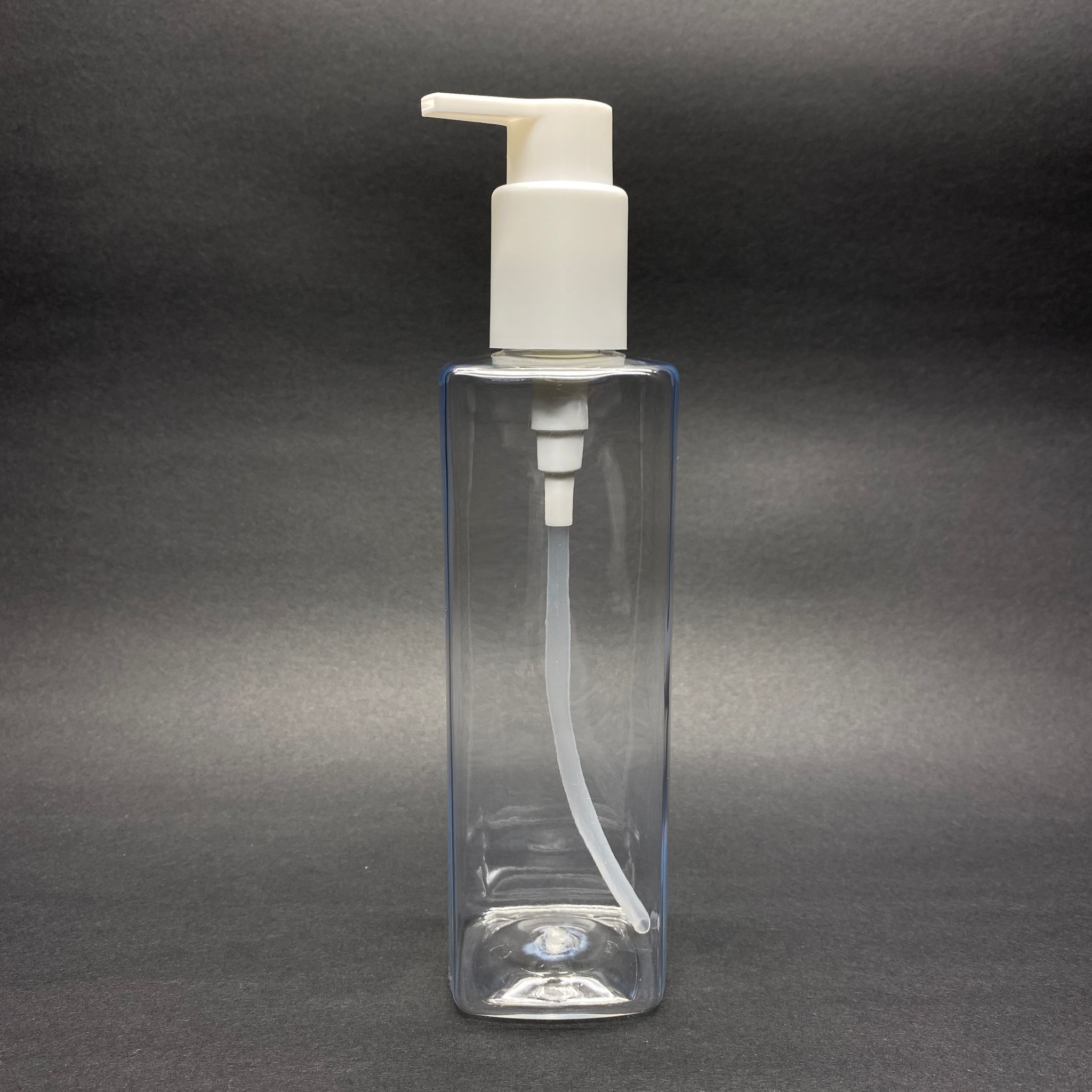 300 Cc Kare Pet Şişe (31 Gr) -  Beyaz Xavier Pompalı - 300 Ml Köşeli Plastik Şişe
