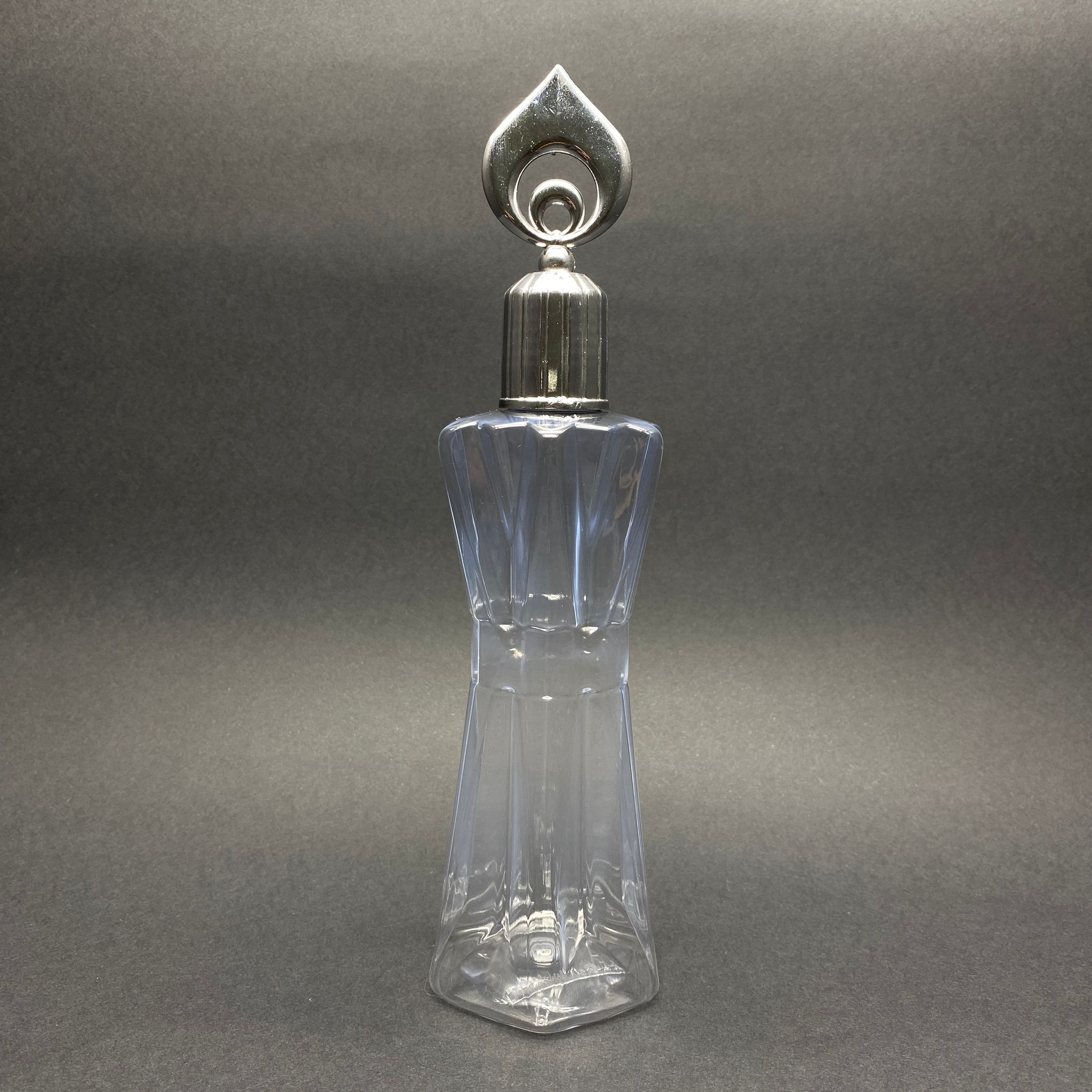 300 Cc Kolonya Şişesi - Elmas Model - Gümüş Hilal Kapaklı Kolonya Tıpalı  - 300 Ml Pet Kolonya Şişesi (Şişe 27 Gr)