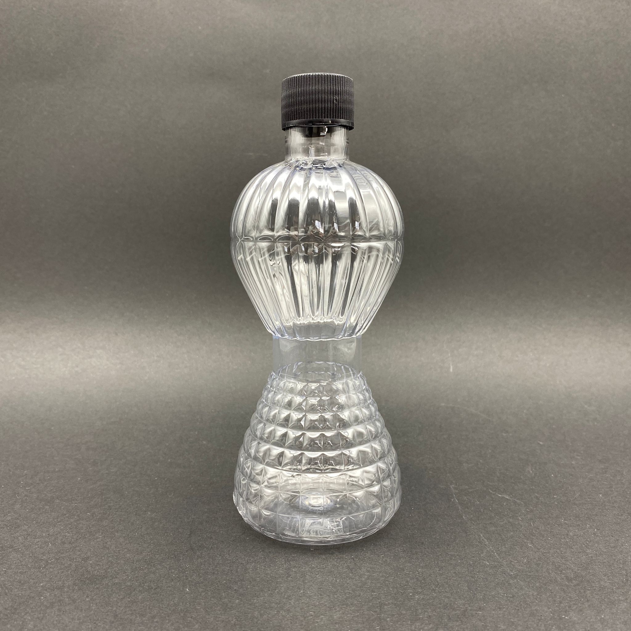 300 Cc Pırlanta Kolonya Şişesi - Campet - Siyah Kapaklı - 300 Ml Campet Kolonya Şişesi