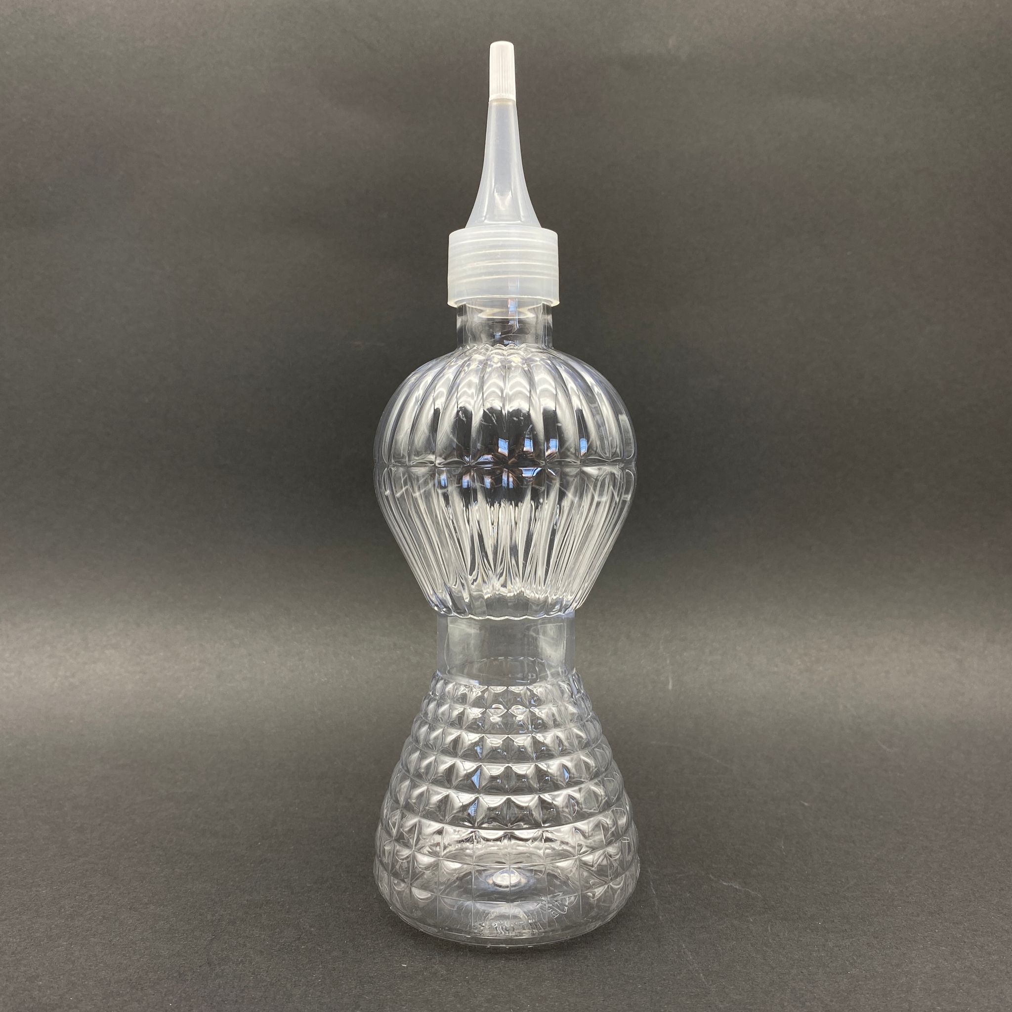 300 Cc Pırlanta Model Pet Şişe - Akıtıcılı Kapaklı - 300 Ml Akıtıcılı Plastik Şişe