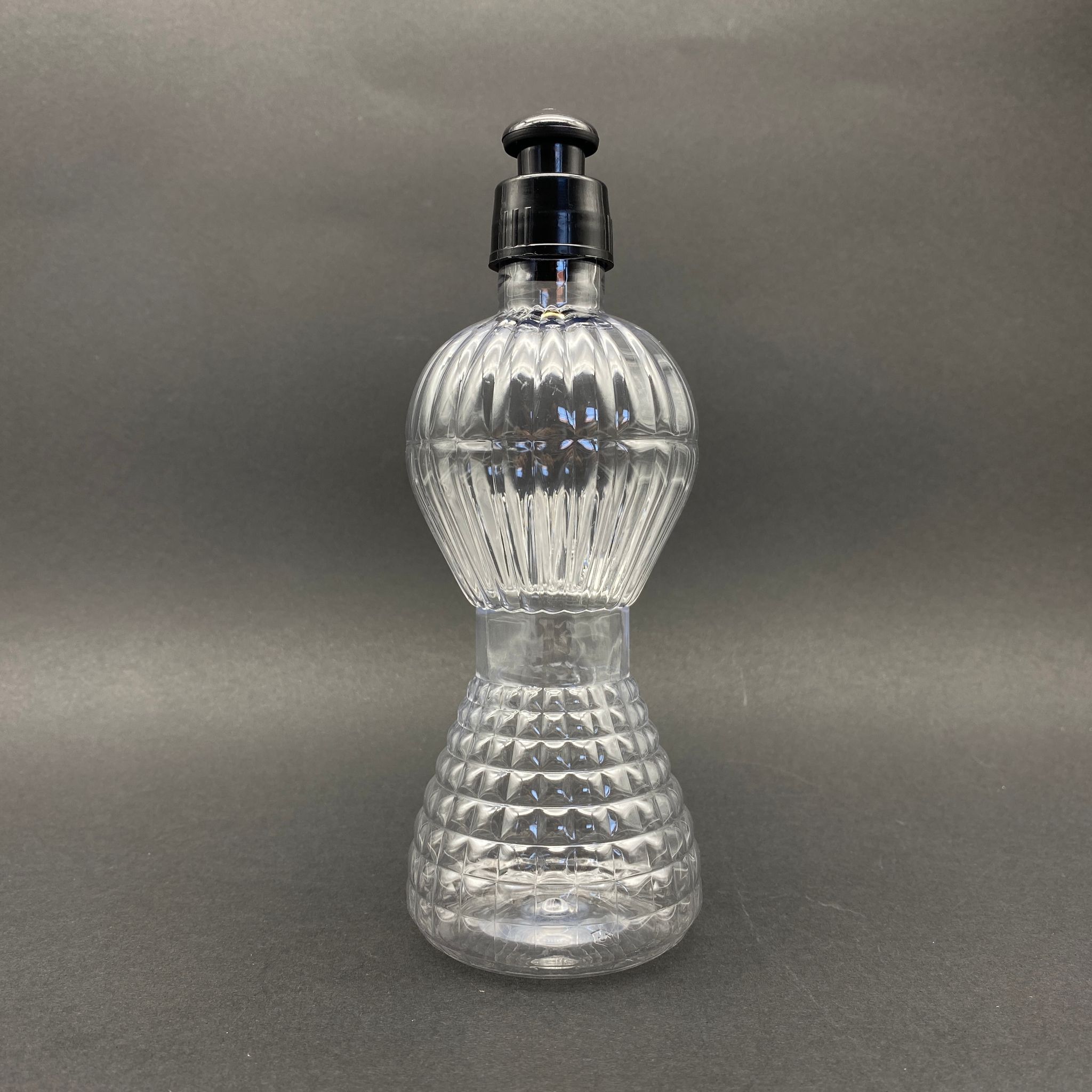 300 Cc Pırlanta Model Pet Şişe - Push-Pull Akıtıcı Kapaklı - 300 Ml Akıtıcılı Plastik Şişe