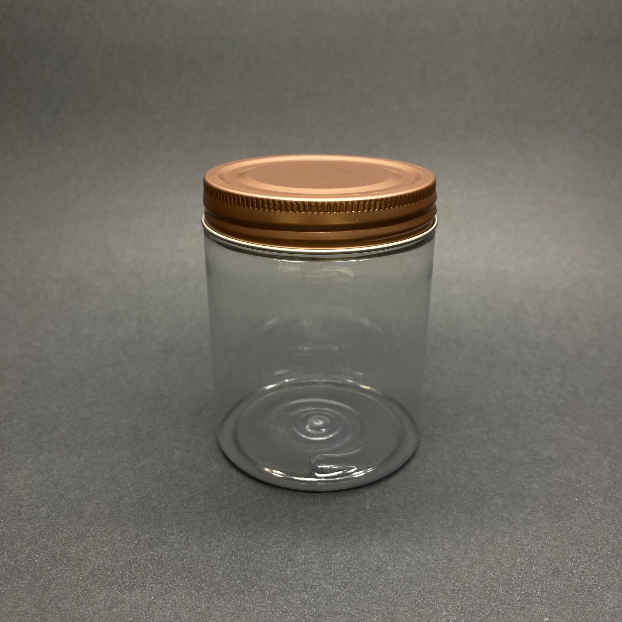 300 Cc Şeffaf Sert Plastik Kavanoz - Bronz Metal Kapaklı - 300 Ml Metal Kapaklı Plastik Kavanoz - Kozmetik Kavanoz, Gıda Kavanozu, Krem Kavanozu Vb. Olarak Kullanabilirsiniz