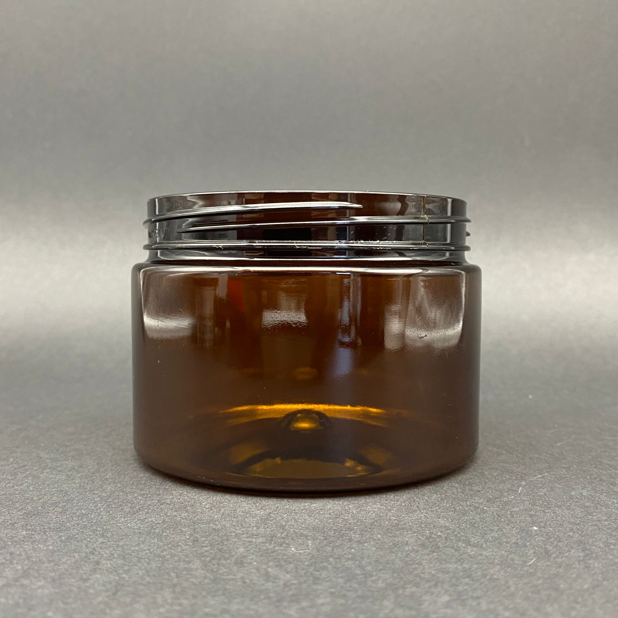 300 Cc Sert Plastik Amber Kavanoz (89 Ağız) Kapaksız - 300 Ml Kahverengi Kavanoz