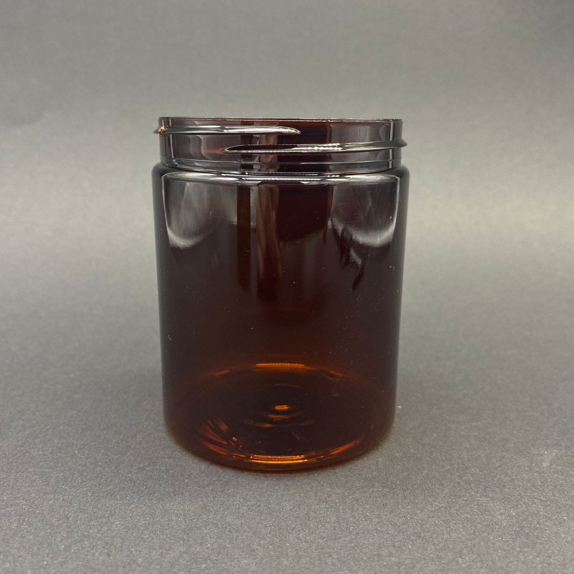 300 Cc Sert Plastik Amber Krem Kavanozu Kapaksız (70 Ağız) - 300 Ml Plastik Kavanoz