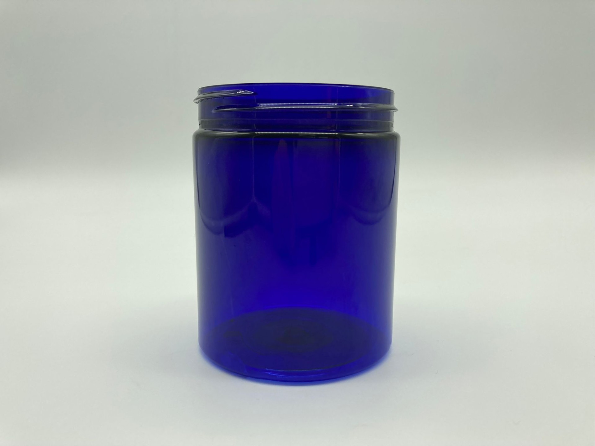 300 Cc Sert Plastik Mavi Krem Kavanozu Kapaksız (70 Ağız) - 300 Ml Plastik Kavanoz