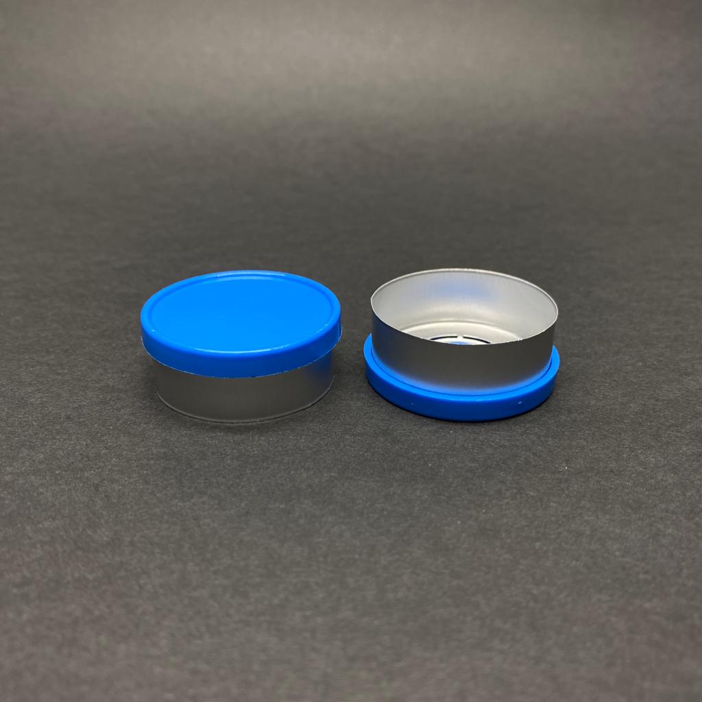 32 Mm Flakon Alüminyum Kapak Mavi