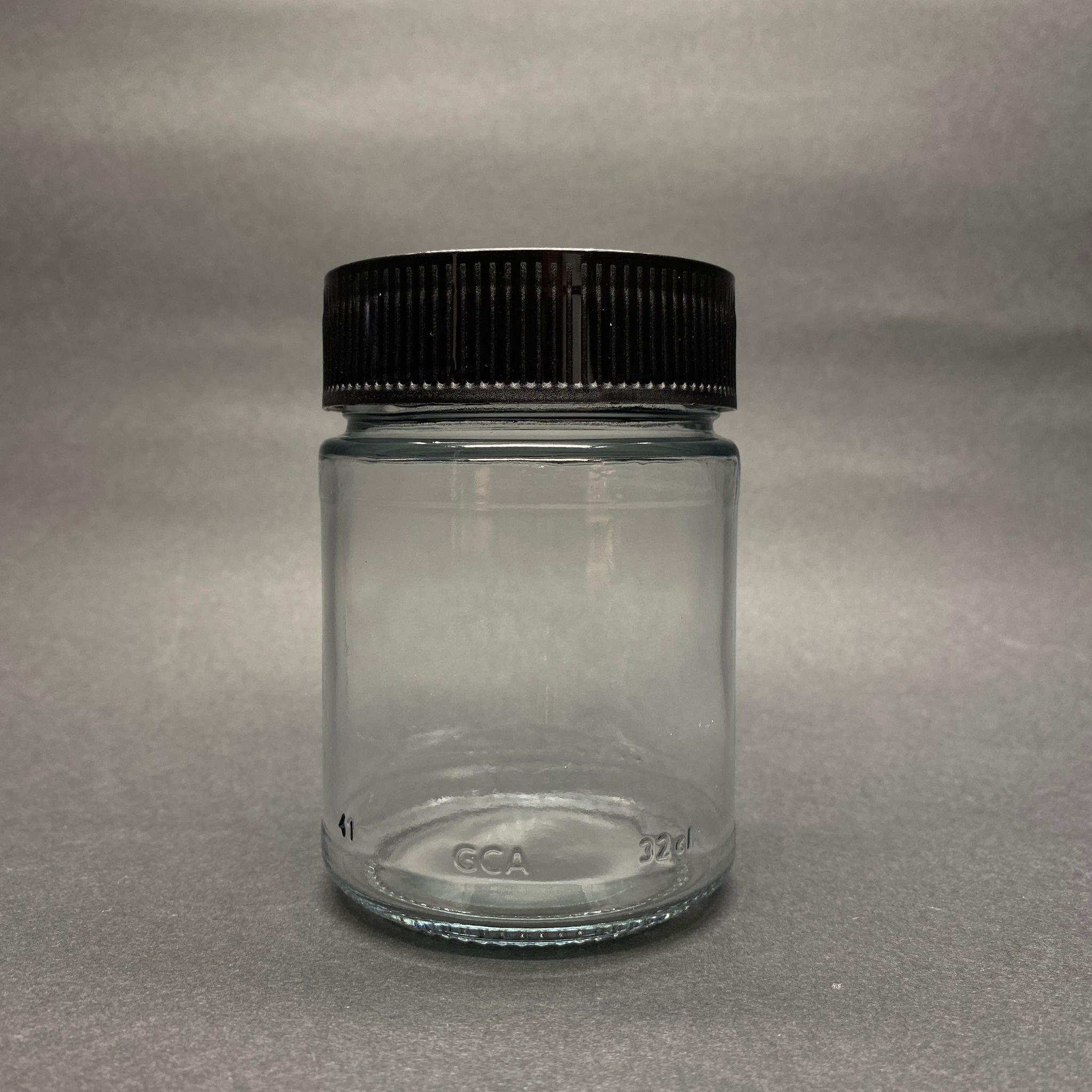320 Cc Alman Kavanoz - Siyah Plastik Alüminyum Contalı İndiksiyon Kapaklı - 320 Ml Derin Kapaklı Cam Kavanoz