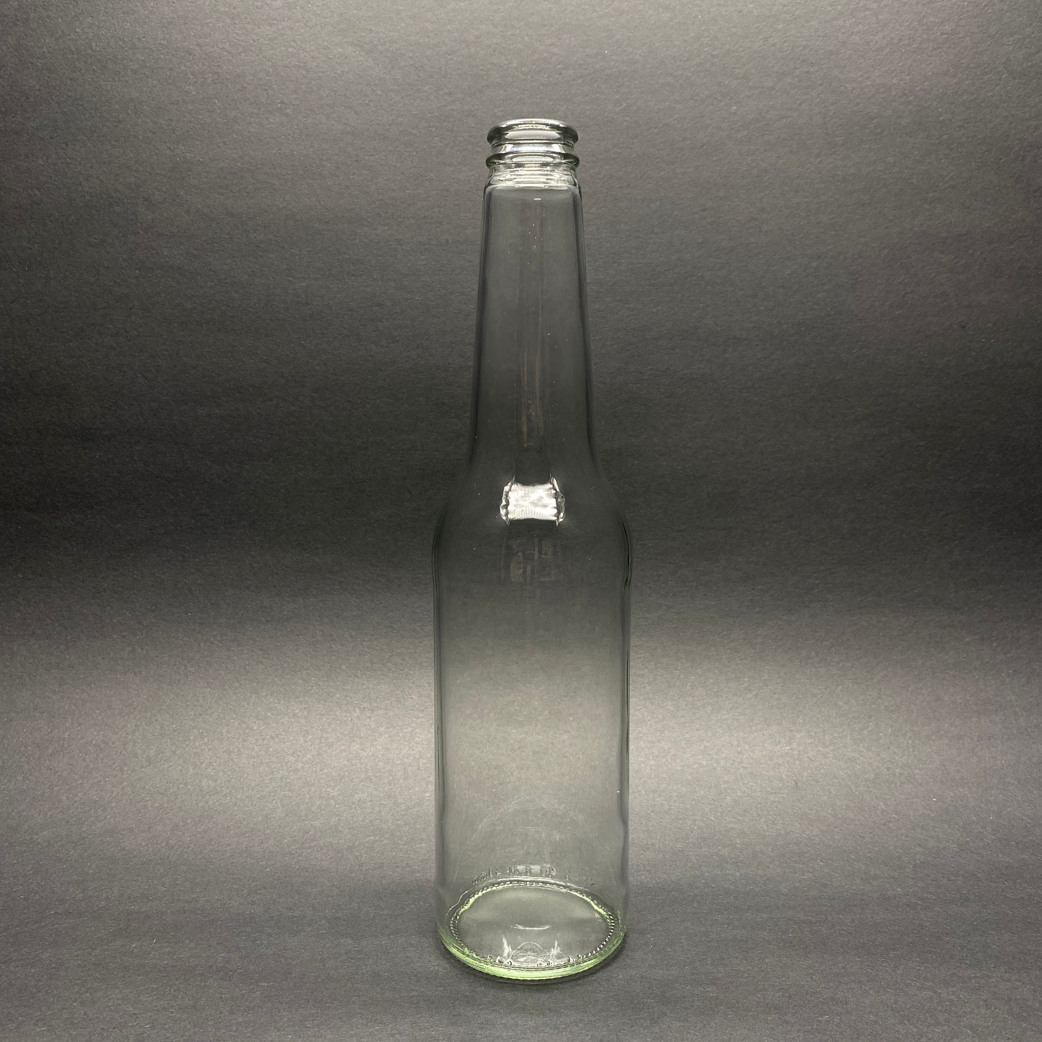 330 Cc Cam Meşrubat Şişesi - Kapaksız (26 Mm Geçme Gazoz Ağız) - Silme Hacmi 410 Cc - 330 Ml Gazlı İçecek , Coldbrew , Meşrubat Vb. İçin Boş Cam Şişe