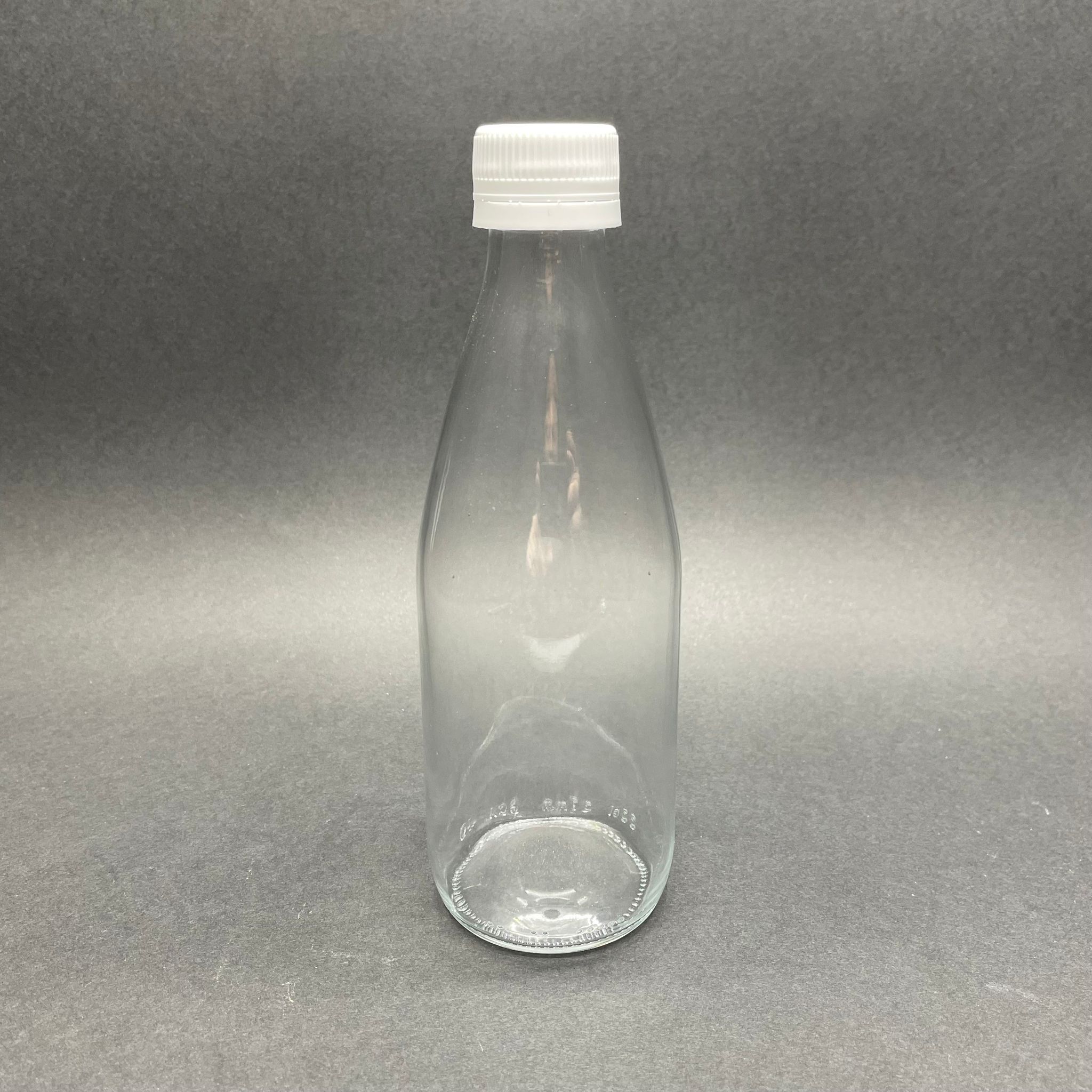 330 Cc Cam Şişe - Beyaz Kilitli Kapaklı - 330 Ml Cam Şişe