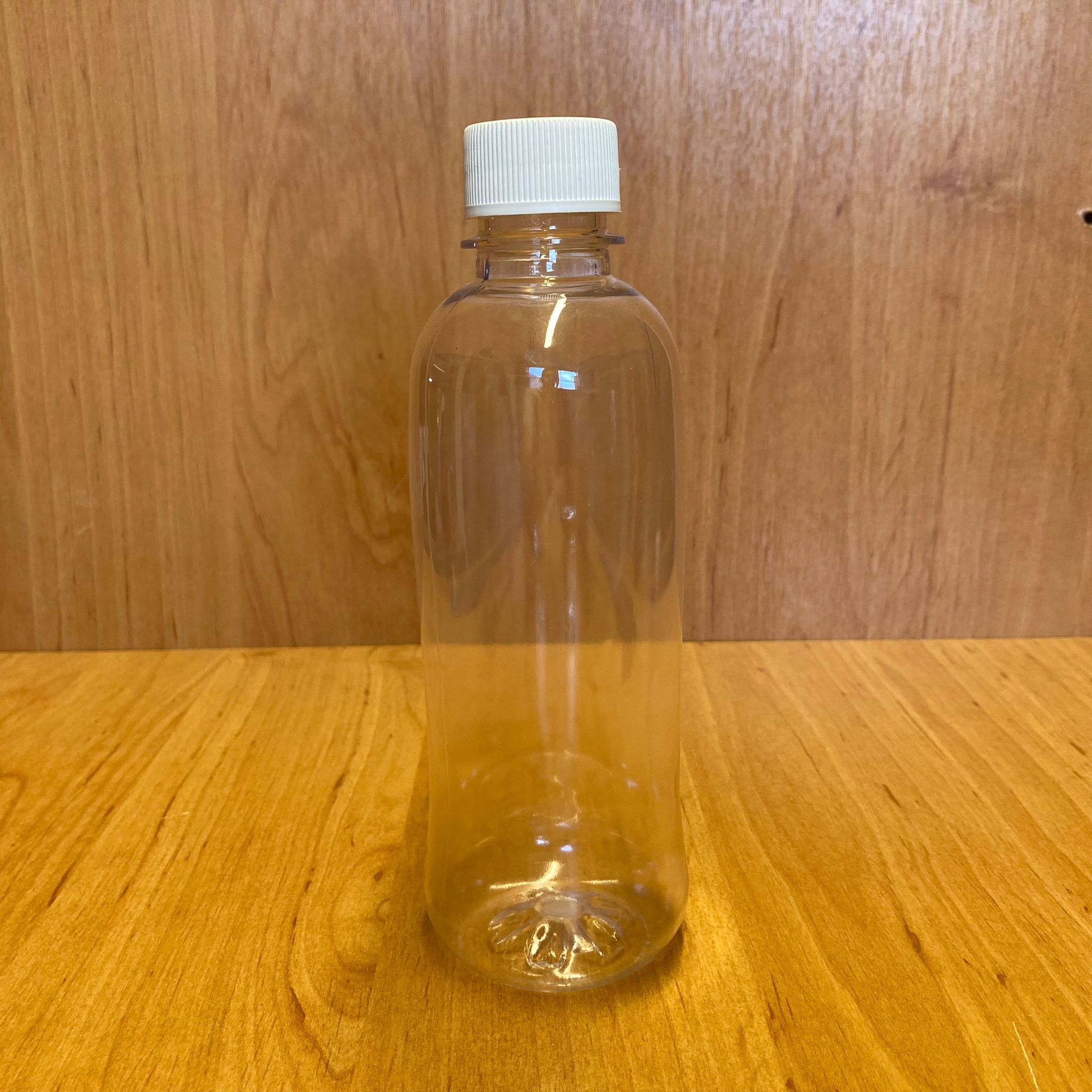 330 Cc Düz Model Pet Şişe - Beyaz Kapaklı - 330 Ml Boş Pet Şişe