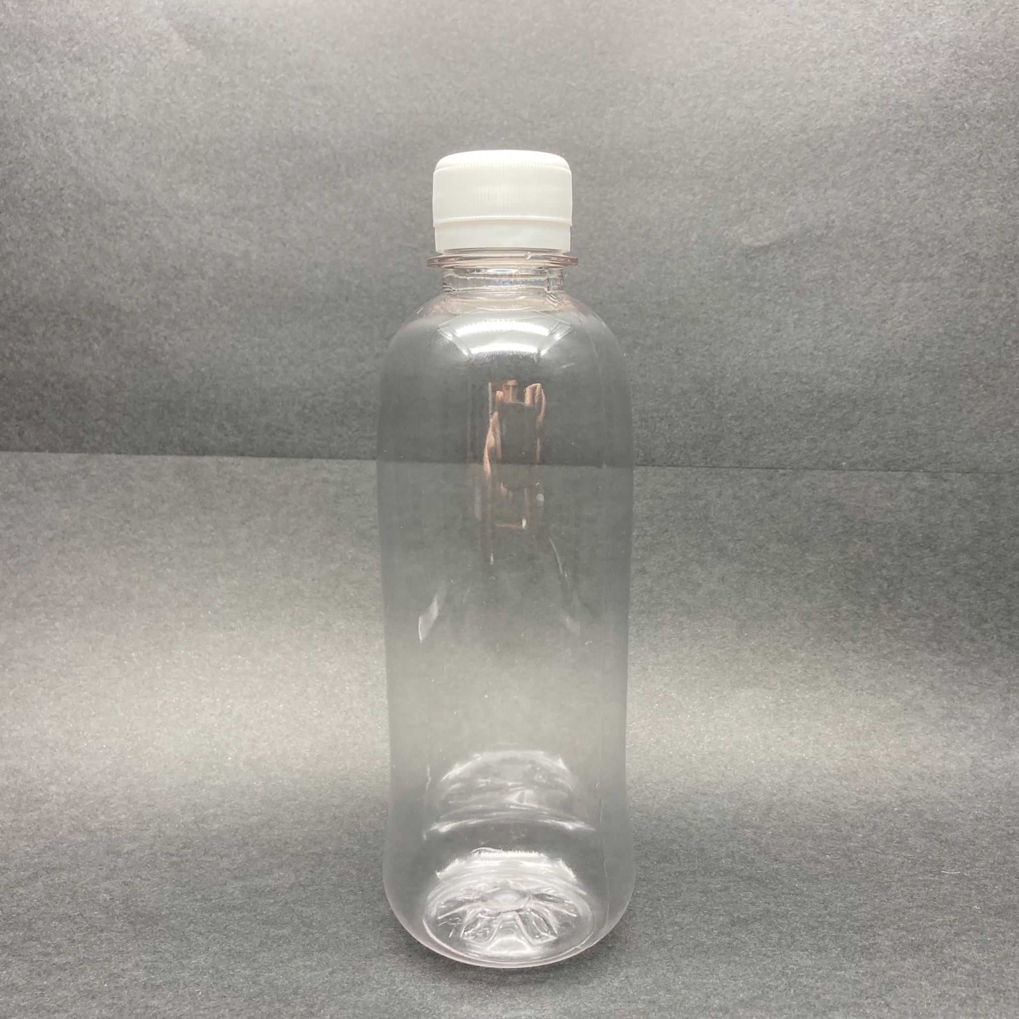 330 Cc Düz Model Pet Şişe - Beyaz Kilitli Kapaklı - 330 Ml Boş Pet Şişe