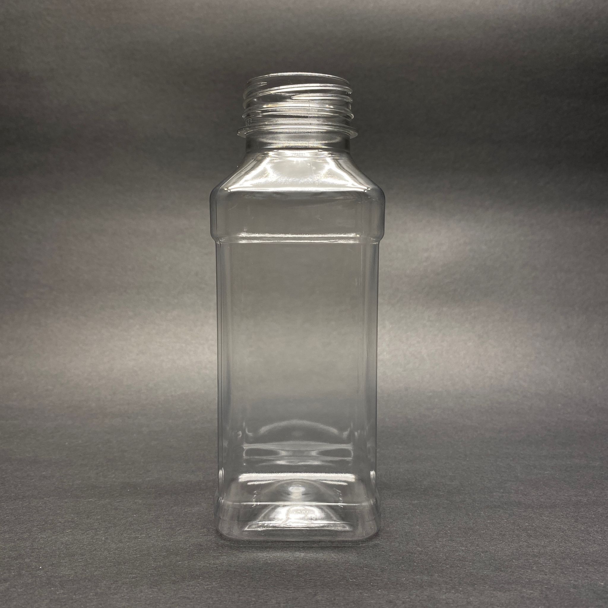 330 Cc Kare Pet Şişe (23 Gr) - Geniş Ağızlı 38 Mm Ağız Kapaksız - 330 Ml Detox , Meyve Suyu Şişe , Boş Detoks Şişe