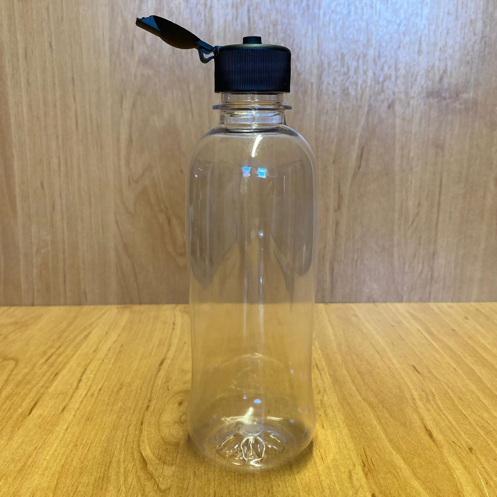 330 Cc Plastik Şampuan Şişesi - Siyah Akıtıcılı Fliptop Kapaklı - 330 Ml Boş Plastik Şişe - Açılır Kapanır Kapaklı