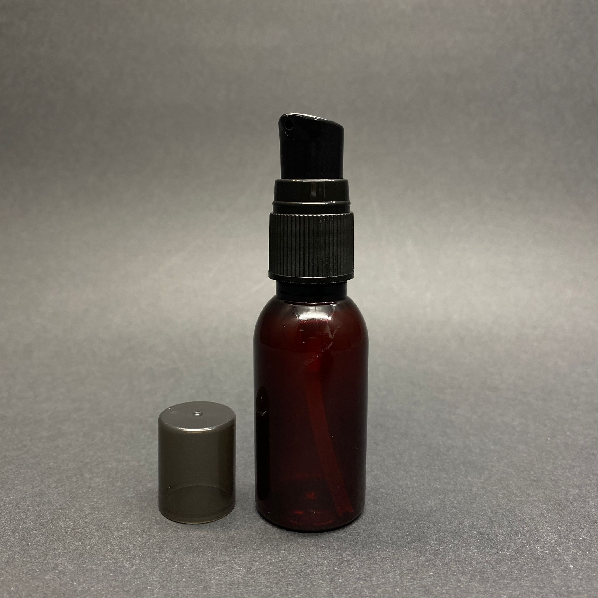 35 Cc Amber Pet Şişe - Siyah Losyon Krem Pompalı - 35 Ml Kahverengi Plastik Şişe