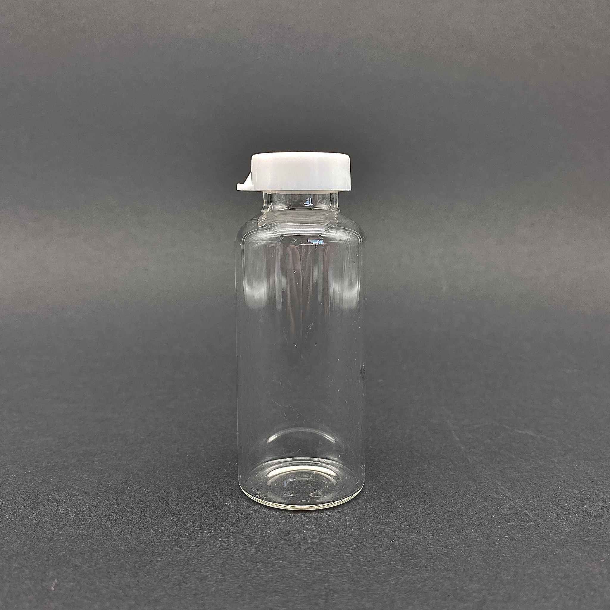 35 Cc Flakon Penisilin Şişesi - Beyaz Kapaklı - 35 Ml Kapaklı Cam Şişe - Sızdırmaz - Elle Kapanır