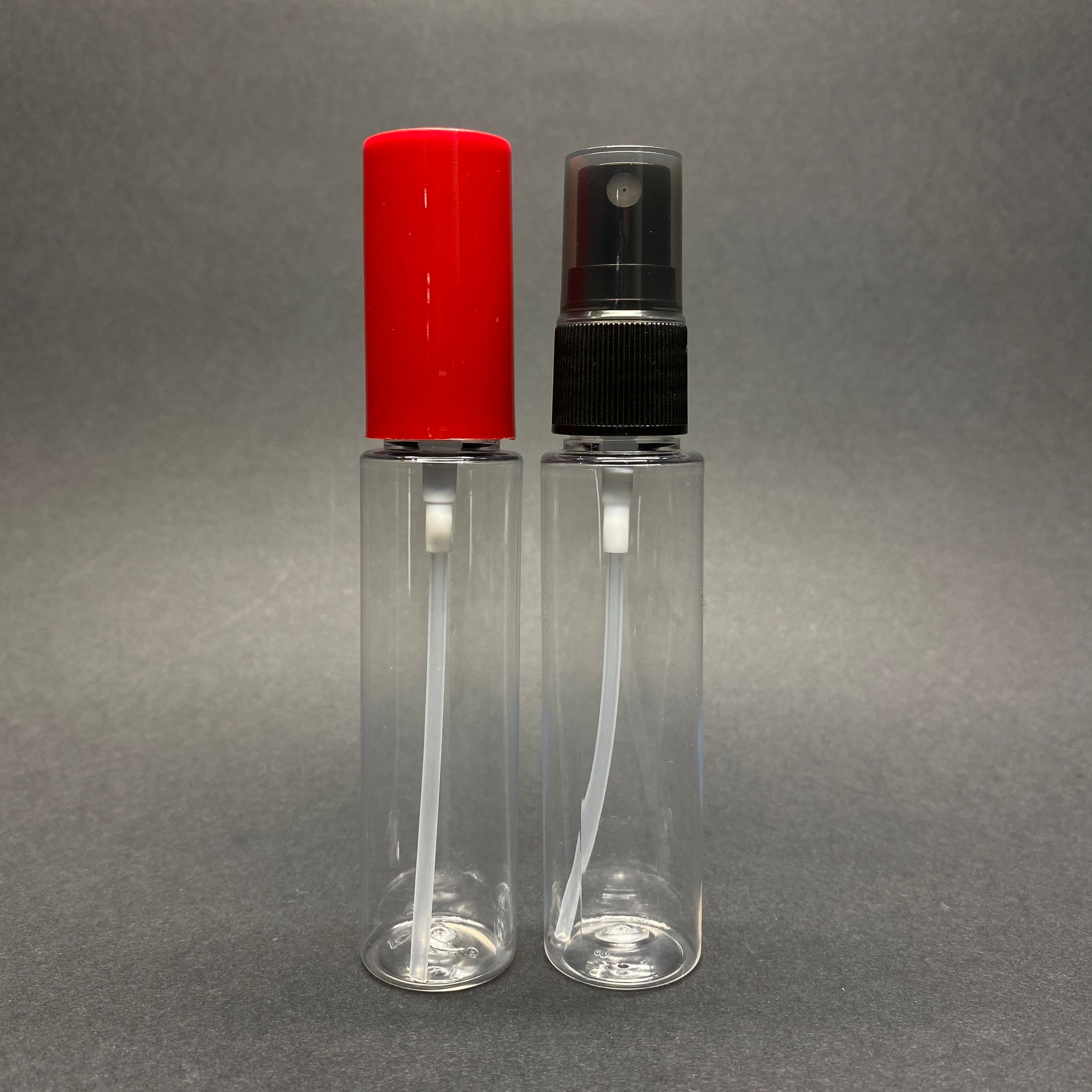 35 Cc Parfüm Şişesi Plastik - Siyah Sprey + Kırmızı Kapak - 35 Ml Parfüm Şişesi Pet
