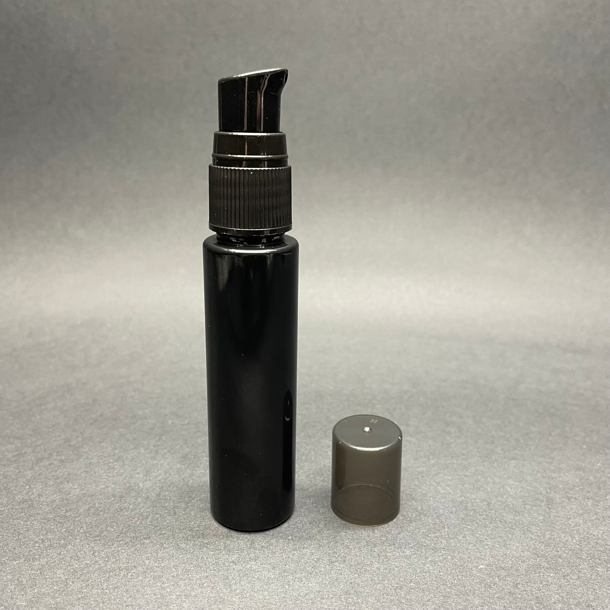 35 Cc Pet Şişe Siyah - Siyah Losyon Pompalı - 35 Ml Plastik Losyon Pompalı Şişe (Yoğun Kıvamlı Sıvılar İçin)